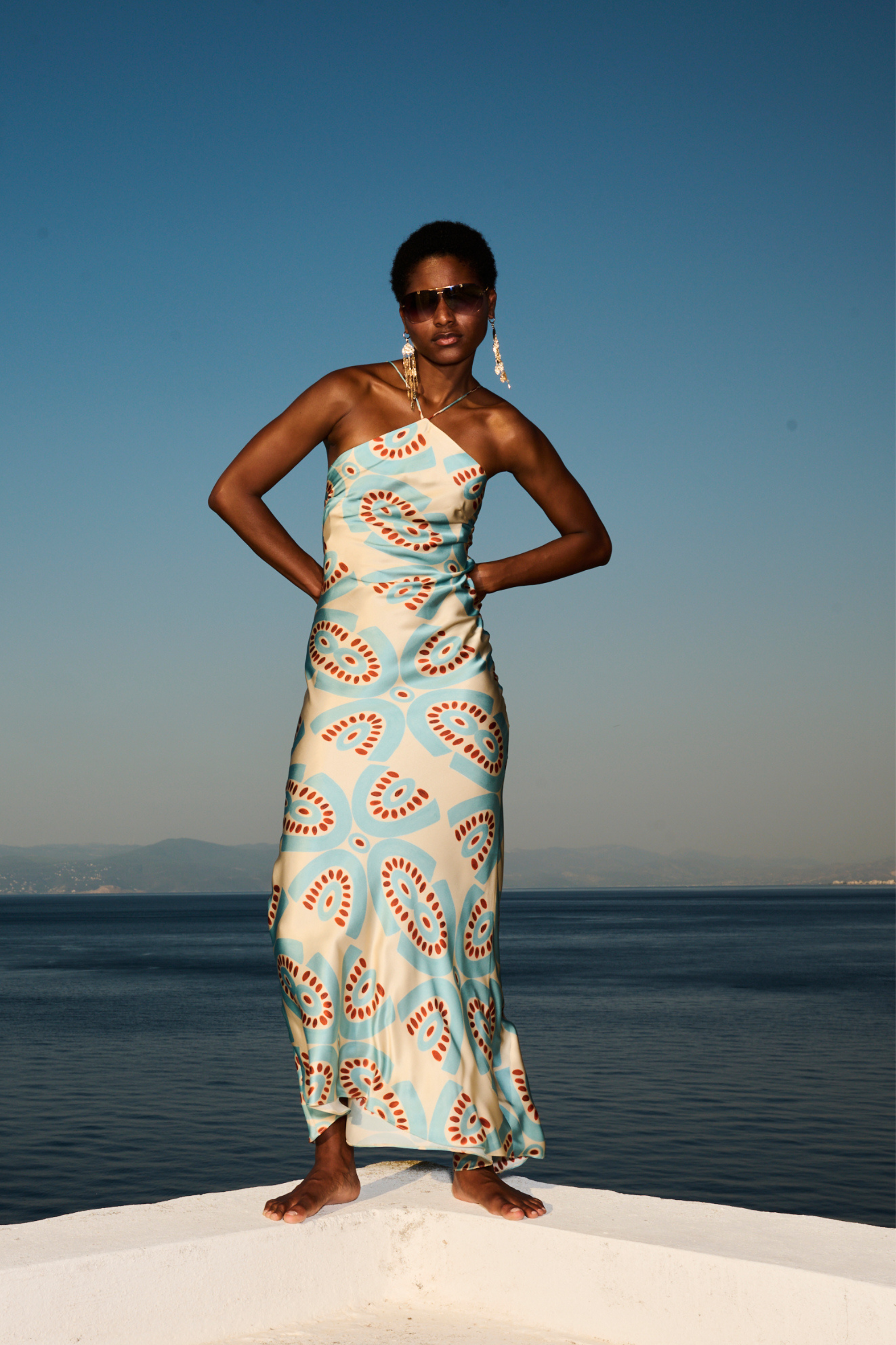 Printed Halterneck Maxi Dress - Themisz - ESPACE CANNELLE - SS26 - New Arrivals