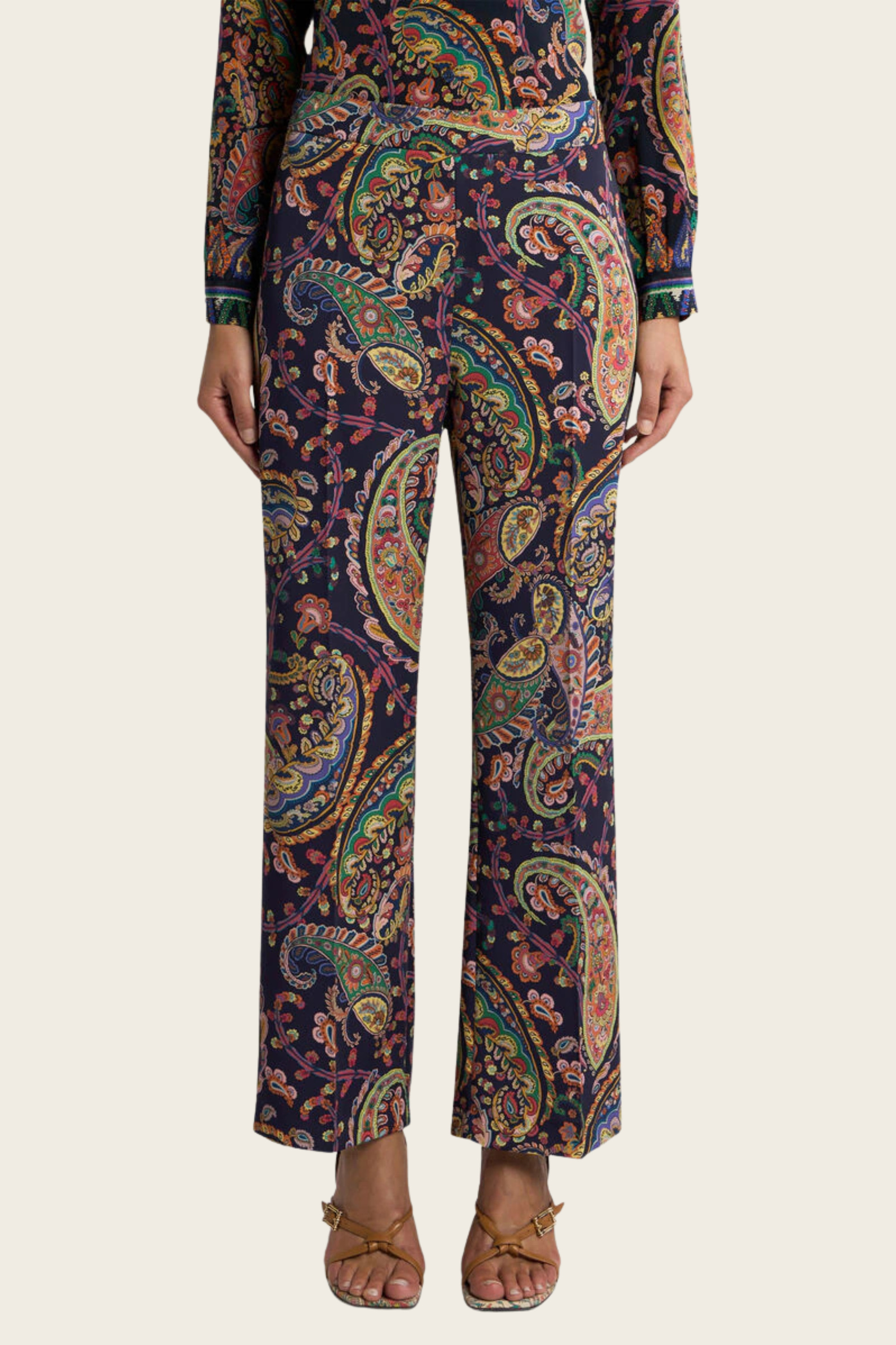 Floral Paisley Bootcut Trousers - Etro - ESPACE CANNELLE - New Arrivals - SS26