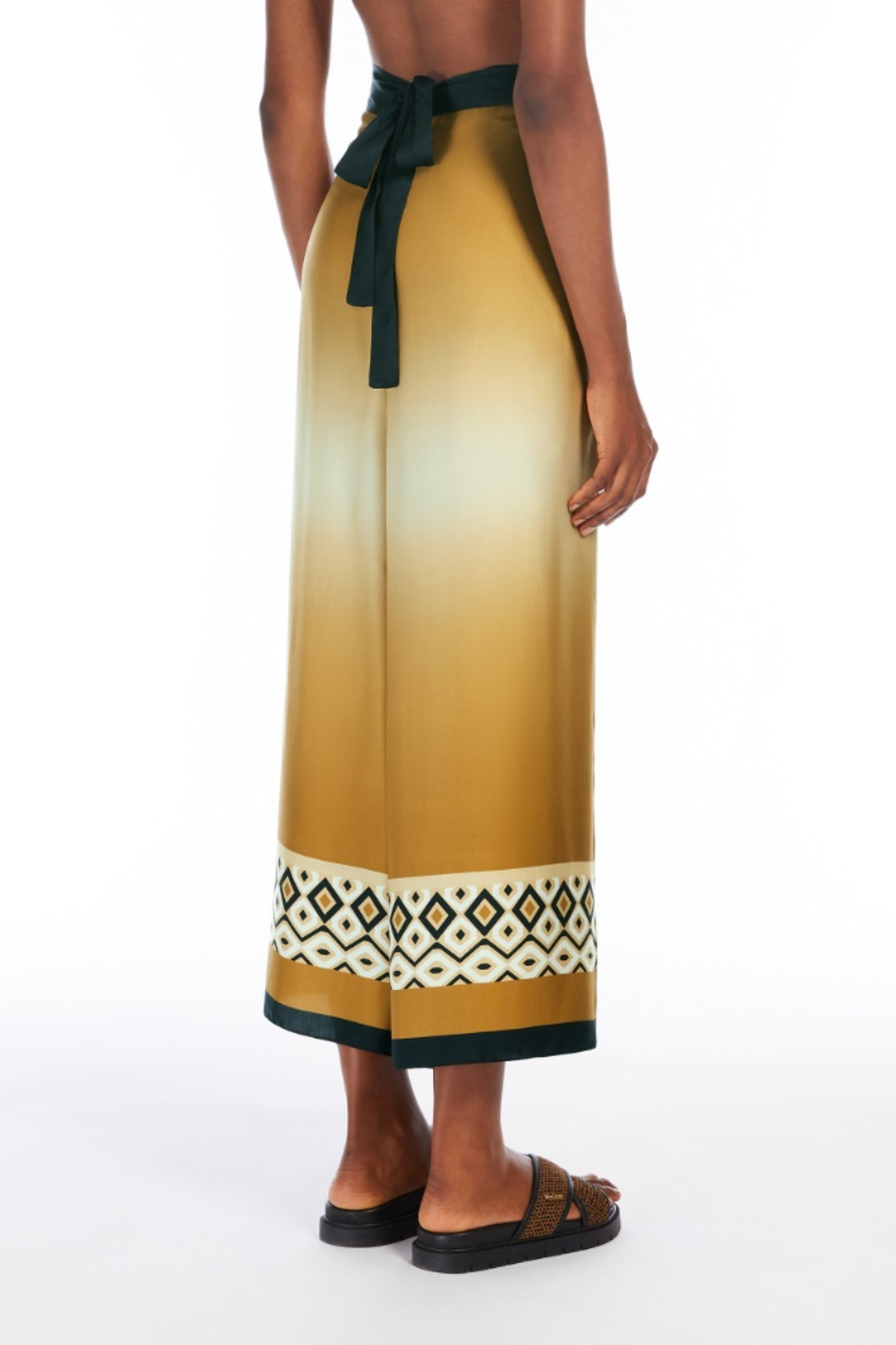 Satin Pareo Trousers - Max Mara