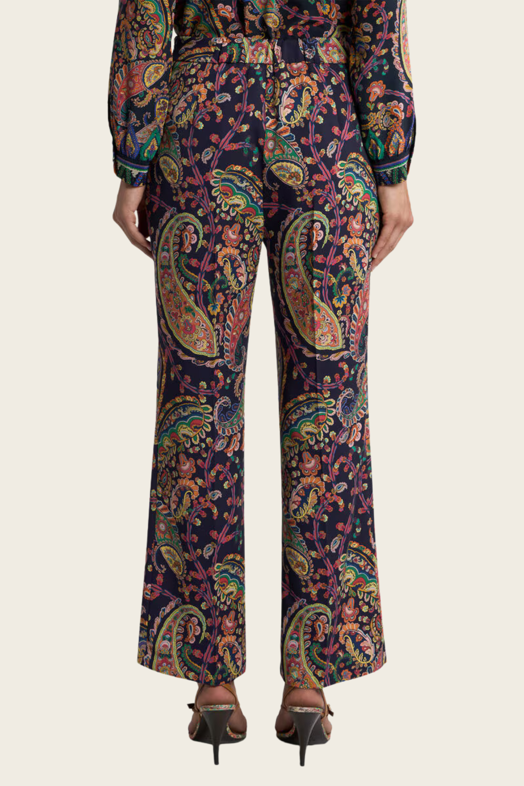 Floral Paisley Bootcut Trousers - Etro - ESPACE CANNELLE - New Arrivals - SS26