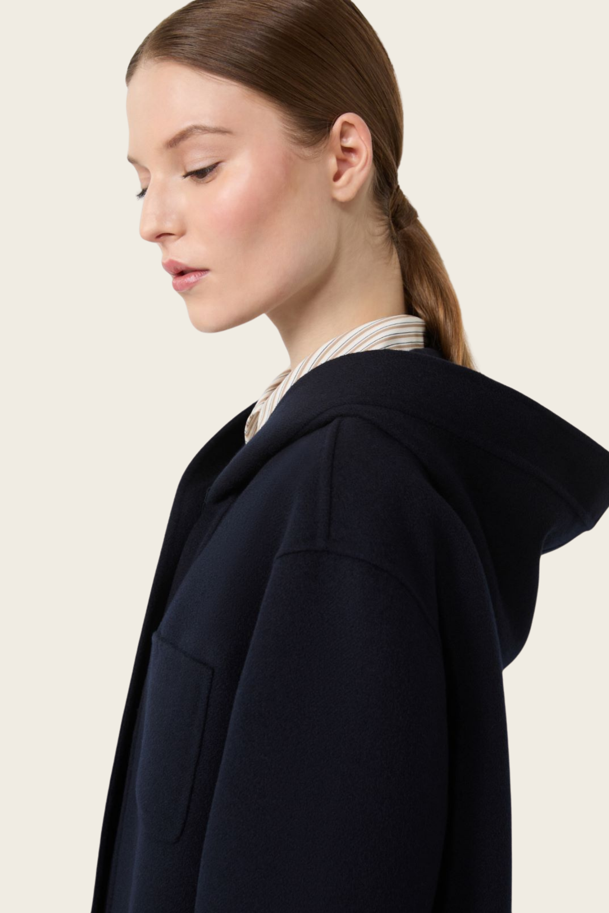 Cashmere, wool and silk hooded coat - MaxMara