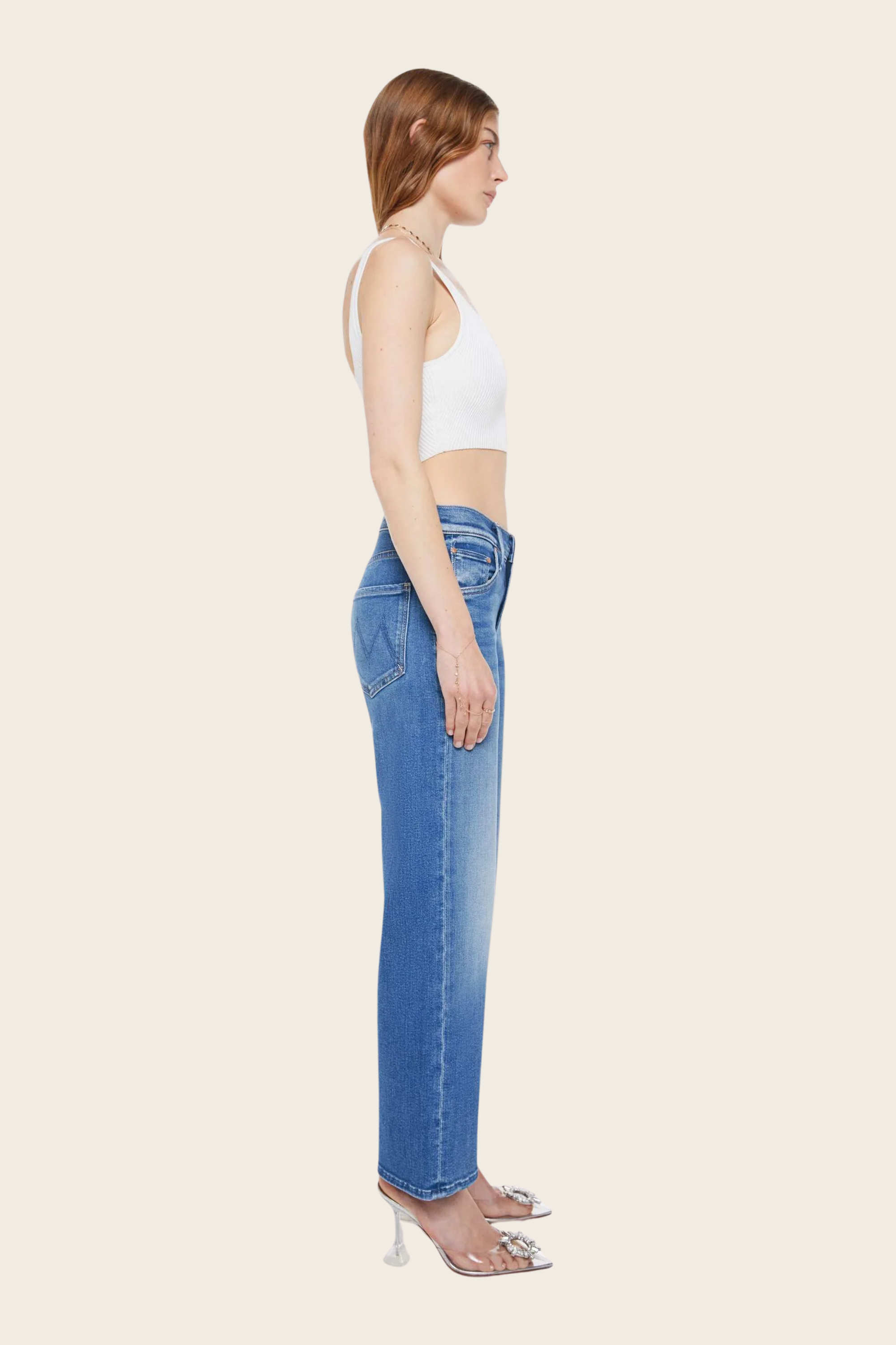 The Mid Rise Rambler Zip Ankle / Piece By Piece - Mother