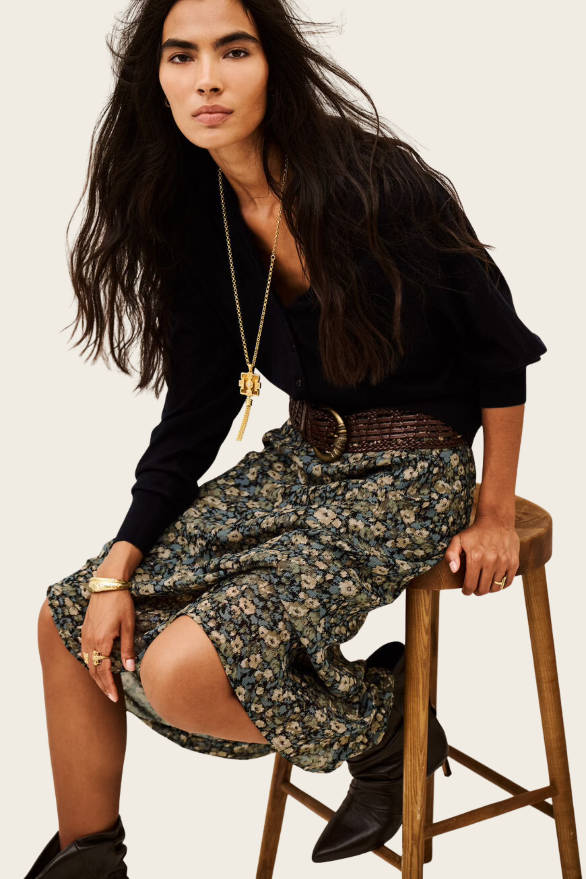 Klap Midi Skirt - Ba&Sh