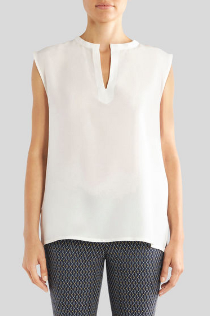 Sleeveless Tank Top with Small Collar by Etro