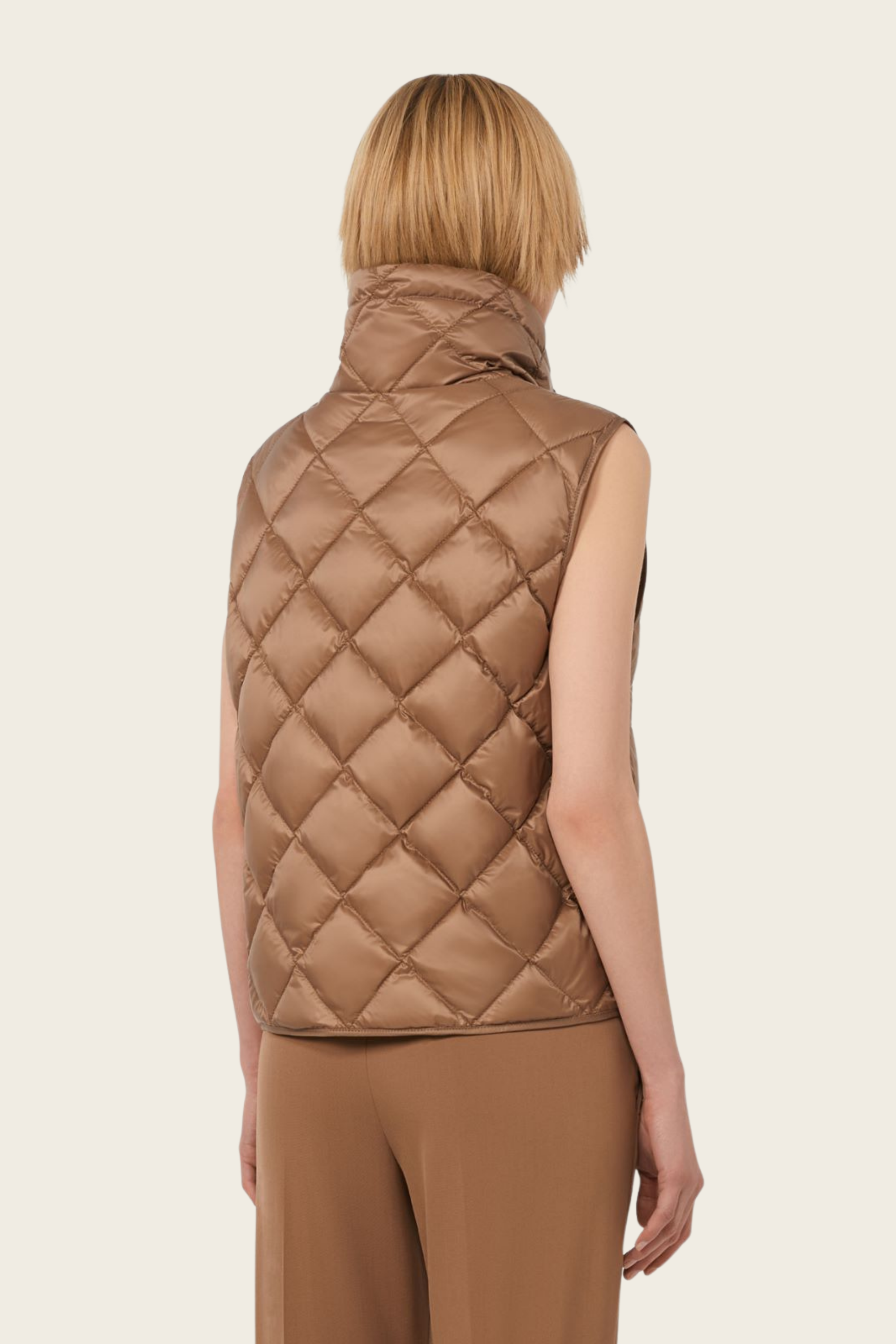 Padded water-repellent nylon canvas gilet - MaxMara