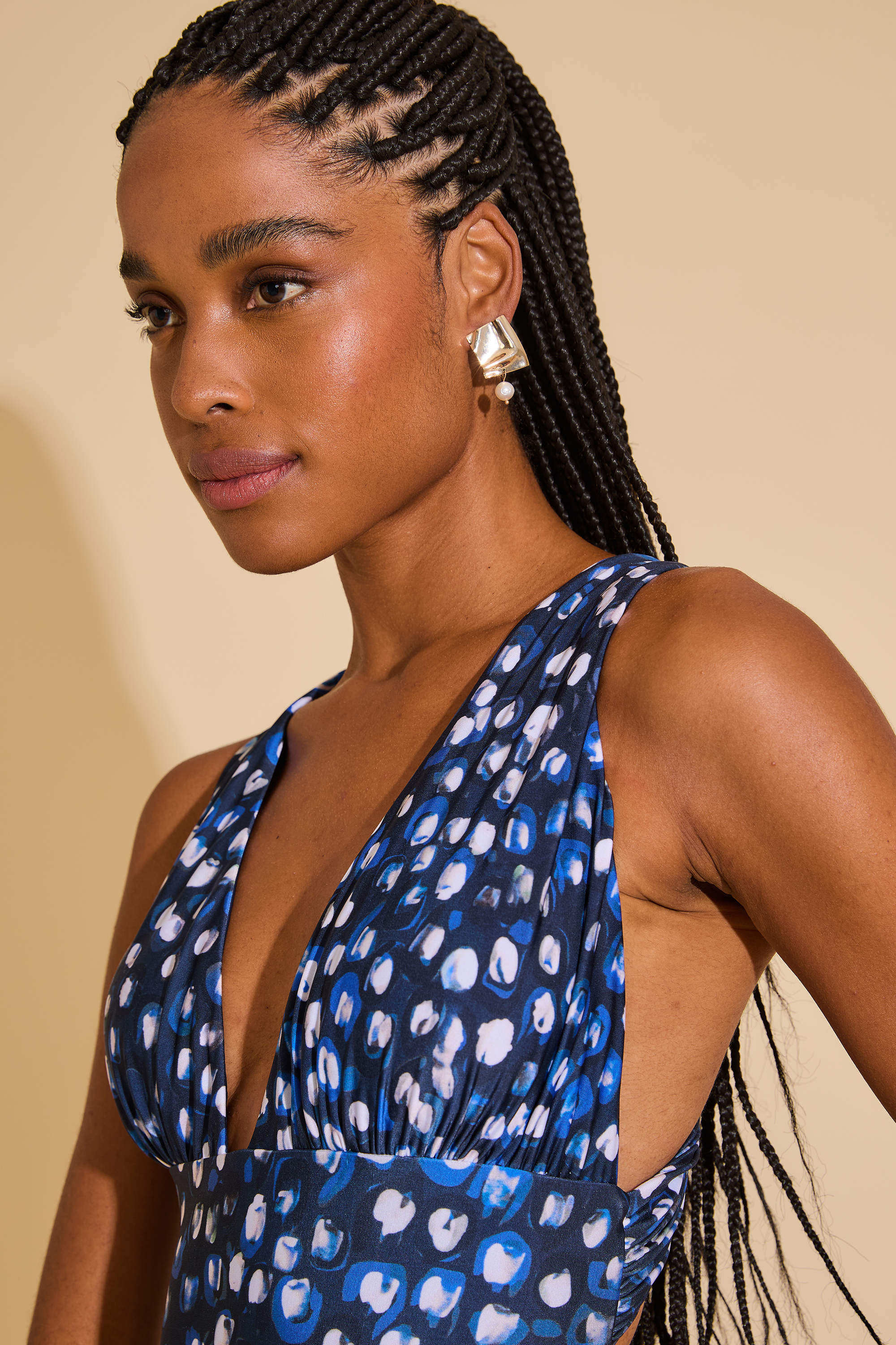 Ruched V Neck One Piece - Lenny Niemeyer