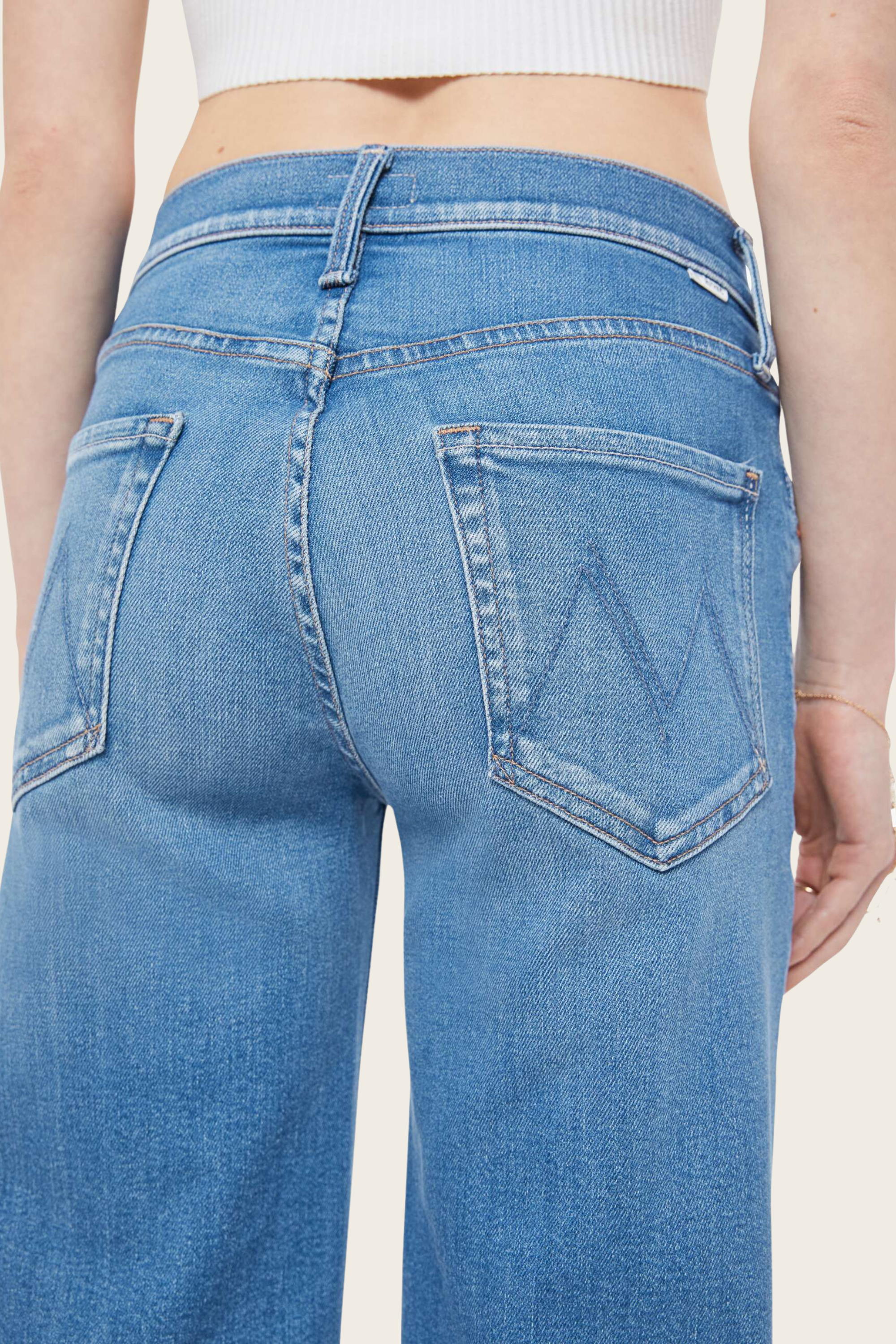 The Mid Rise Rambler Zip Ankle / Piece By Piece - Mother - ESPACE CANNELLE - New Arrivals - SS26