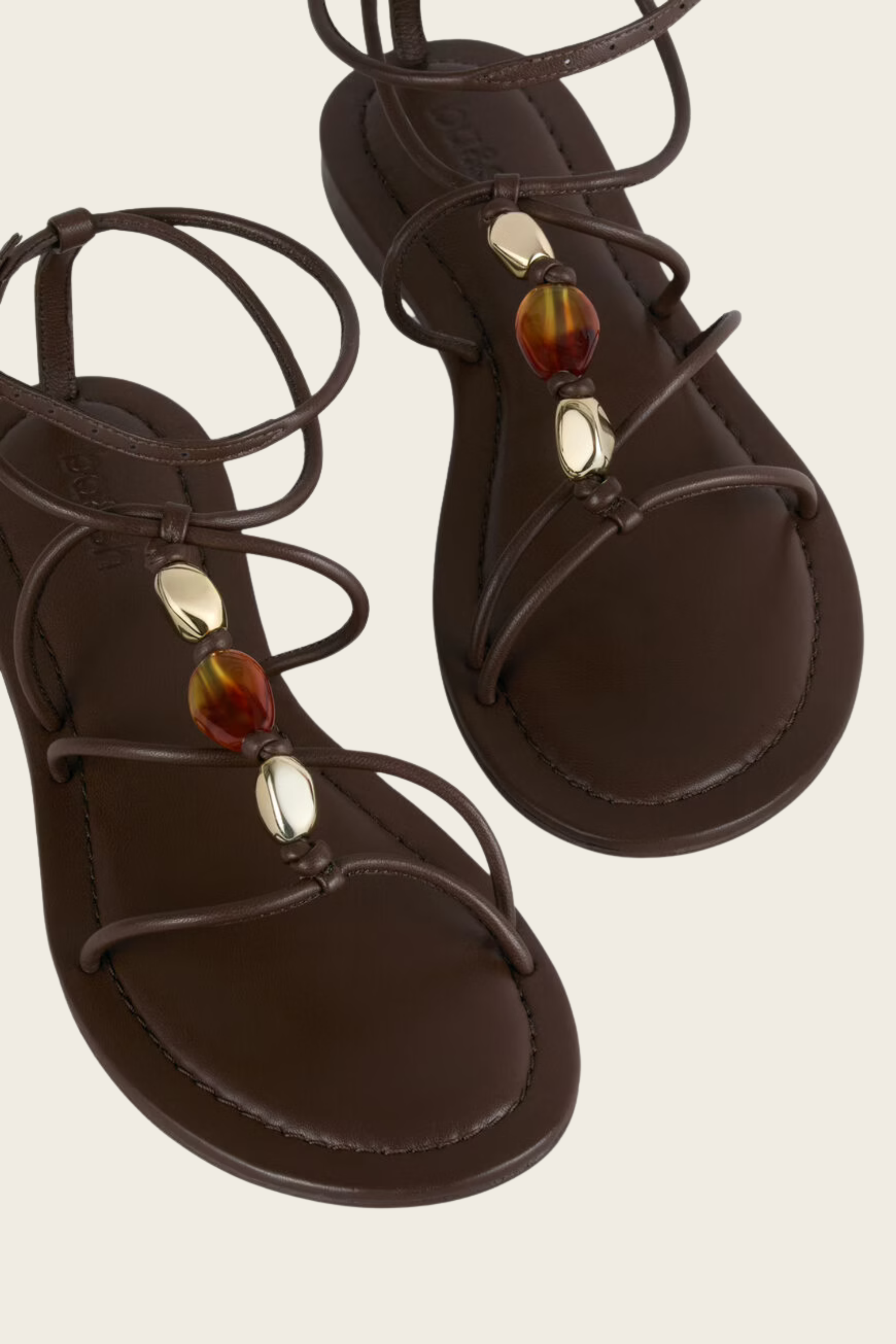 Caya Leather Sandals - Ba&Sh