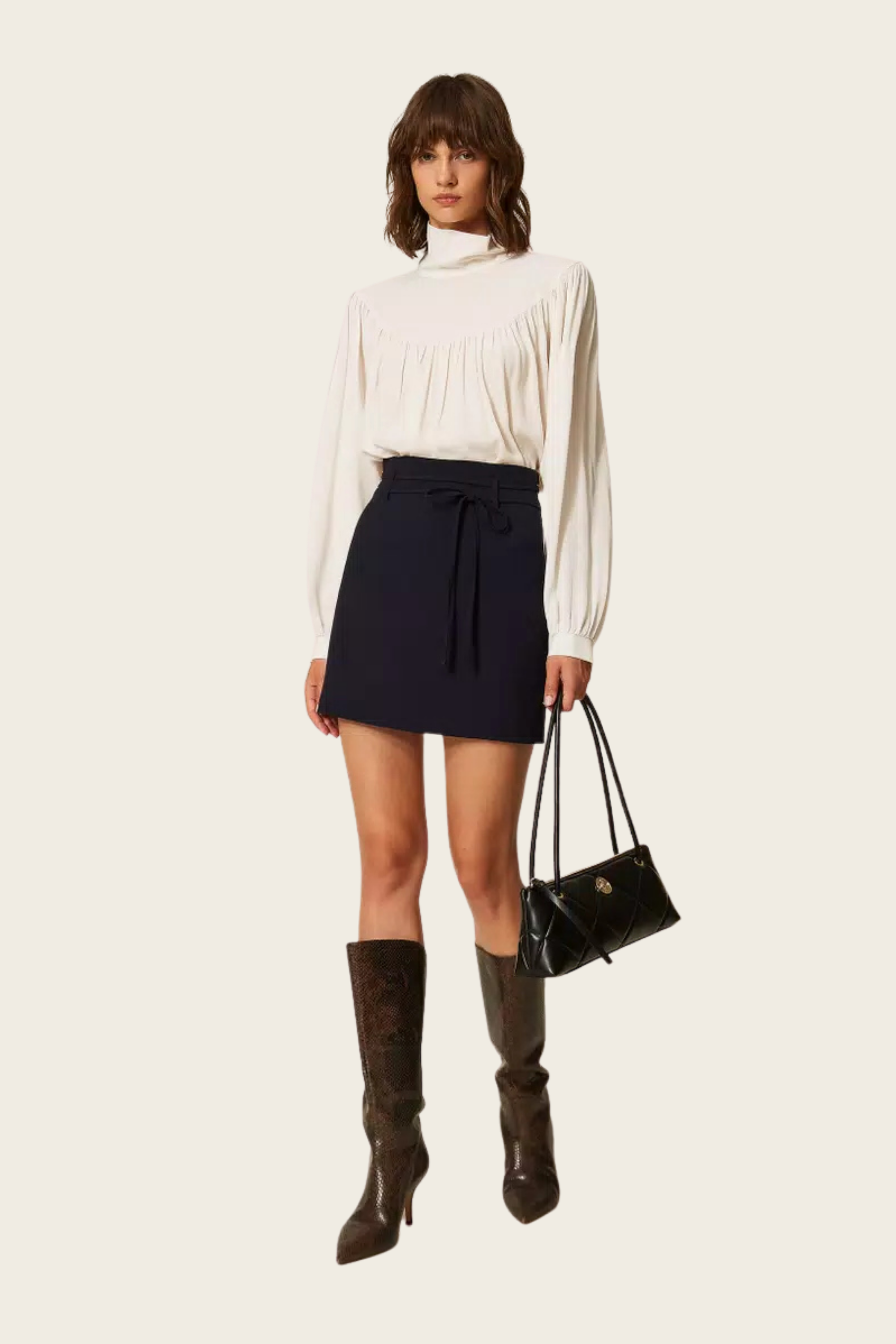 Miniskirt with belt - Twinset