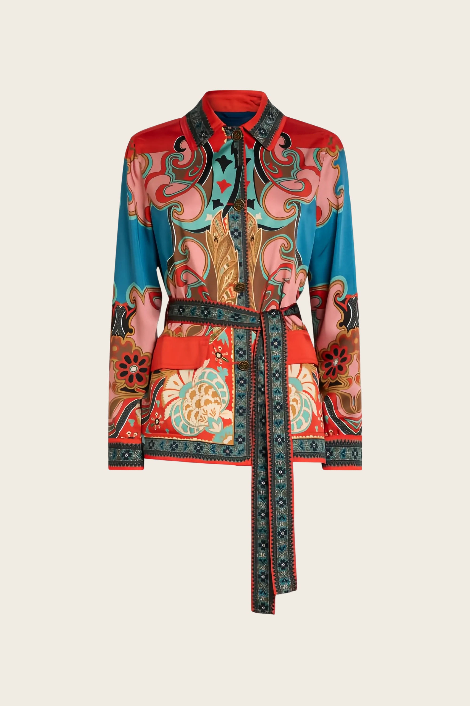 Belt Patterned Jacket - Etro