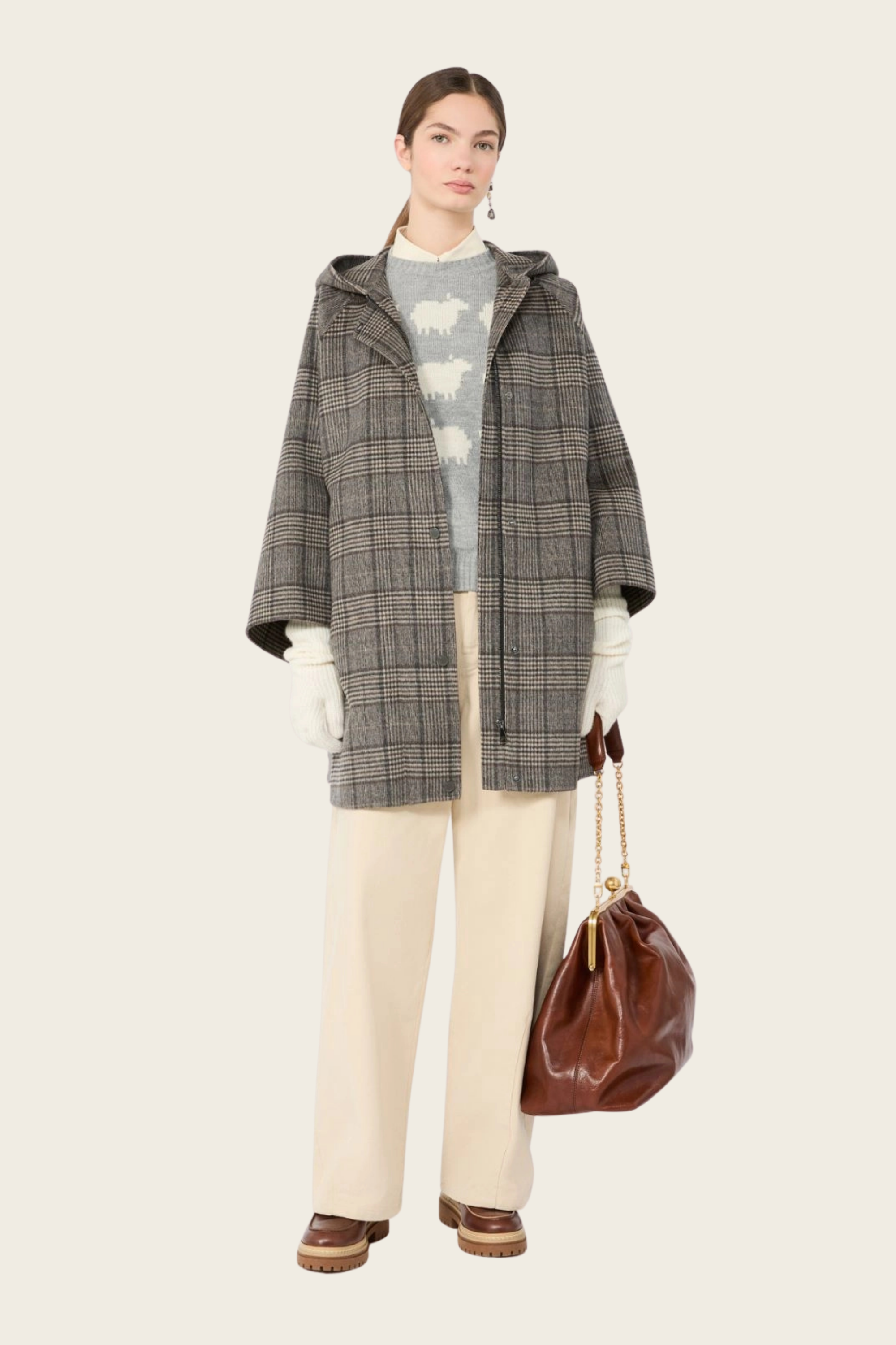 Seggio Prince of Wales Coat - Max Mara