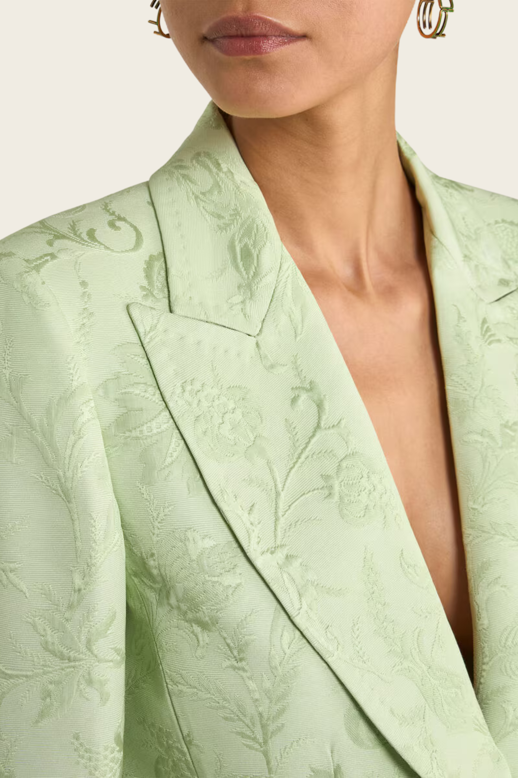 Casaco Jacquard com Motivo Floral e Fecho Simples - Etro