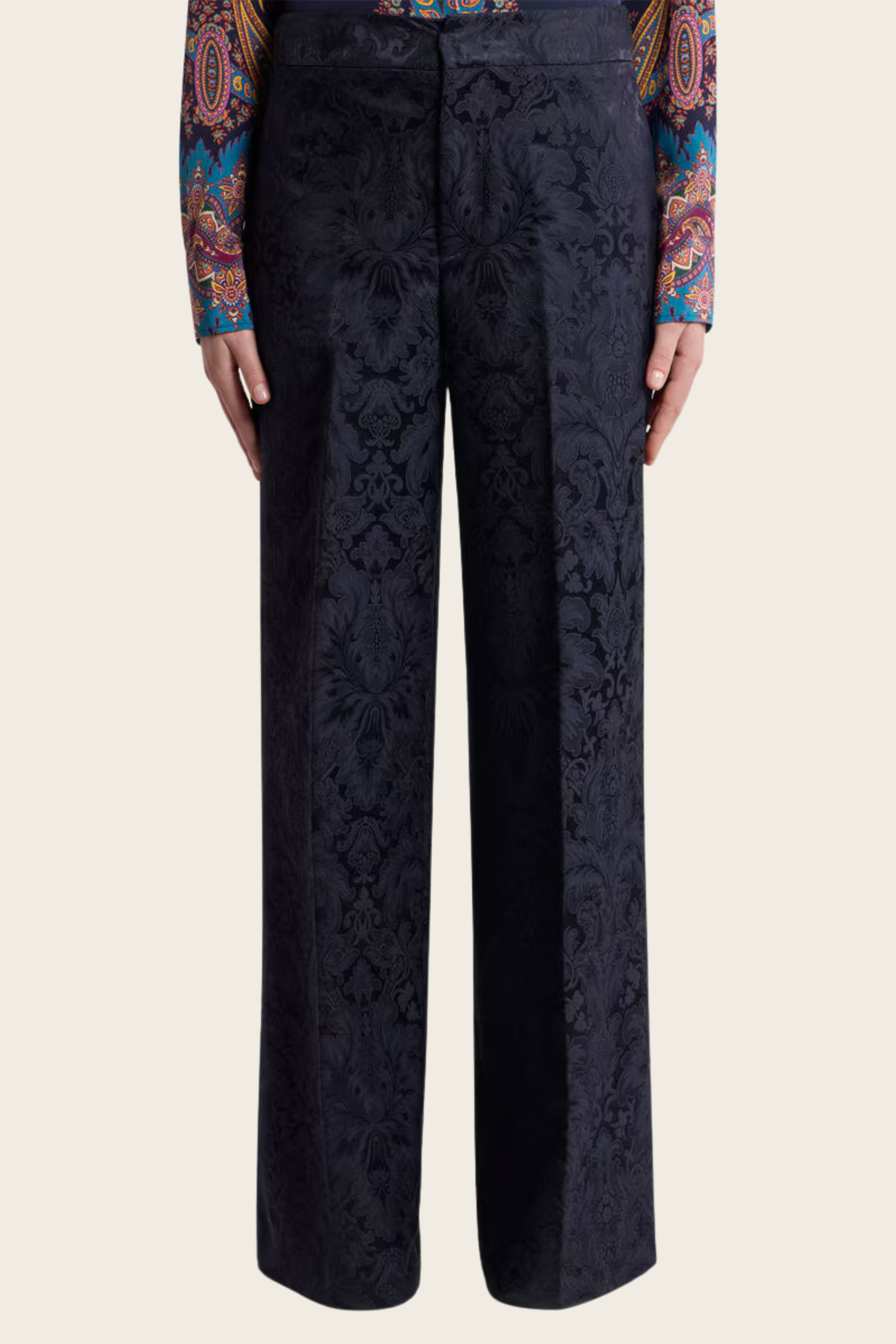 Jacquard Palazzo Trousers - Etro