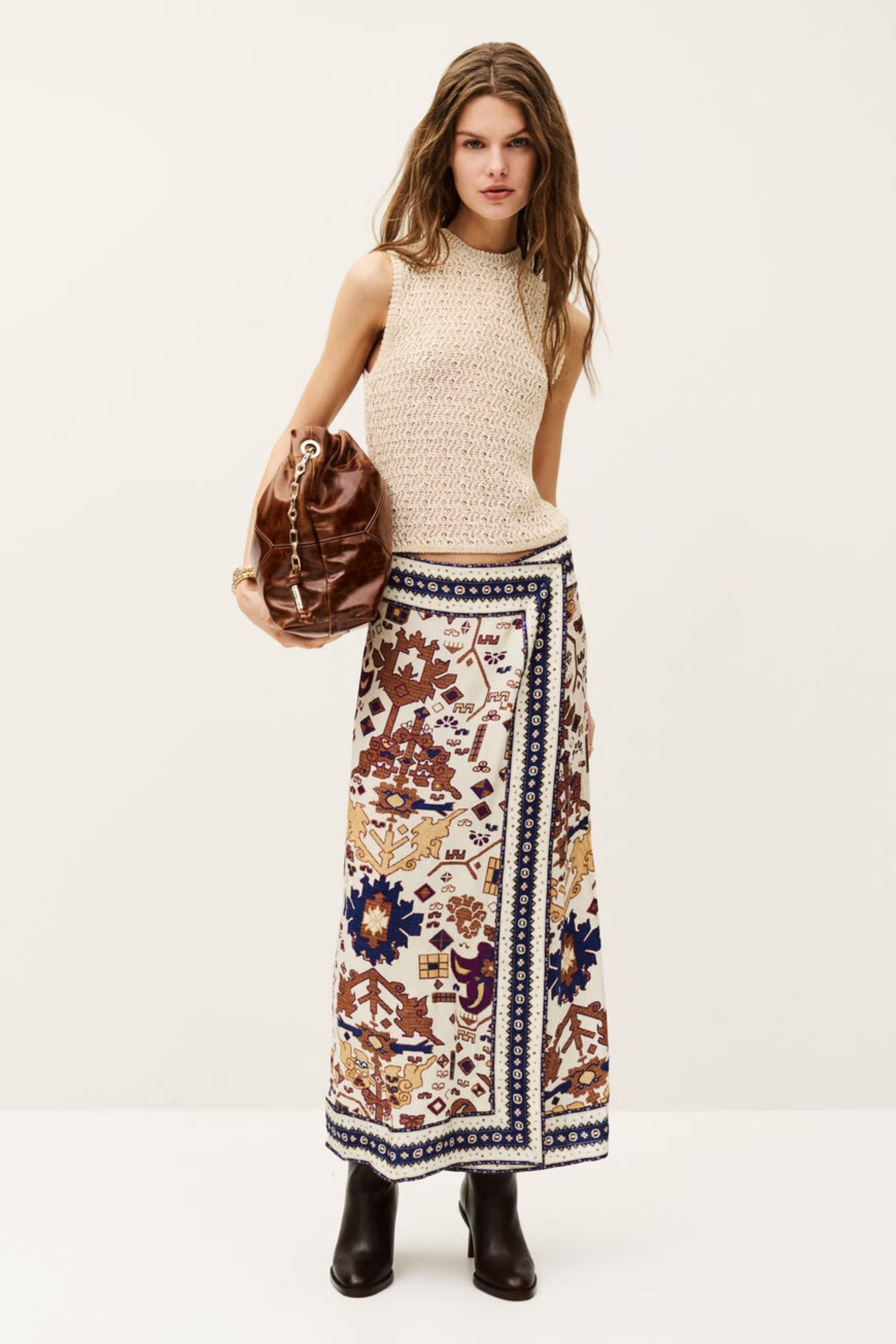 Varper skirt, Colour: Multicolour, Style Wrap, New Arrivals, SS25, Espace Cannelle 