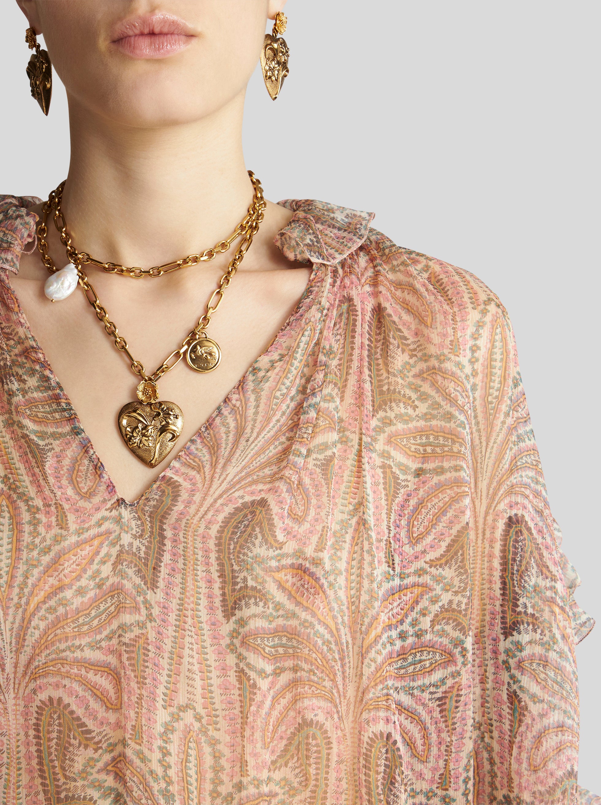 Silk Top With Ruches - Etro
