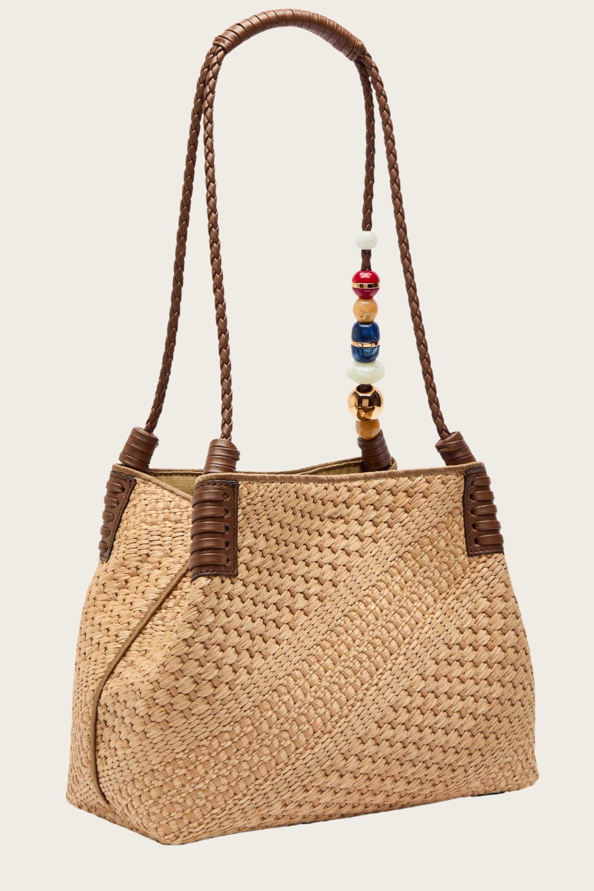 Shopping Libra Raffia Shoulder Bag - Etro Accessories