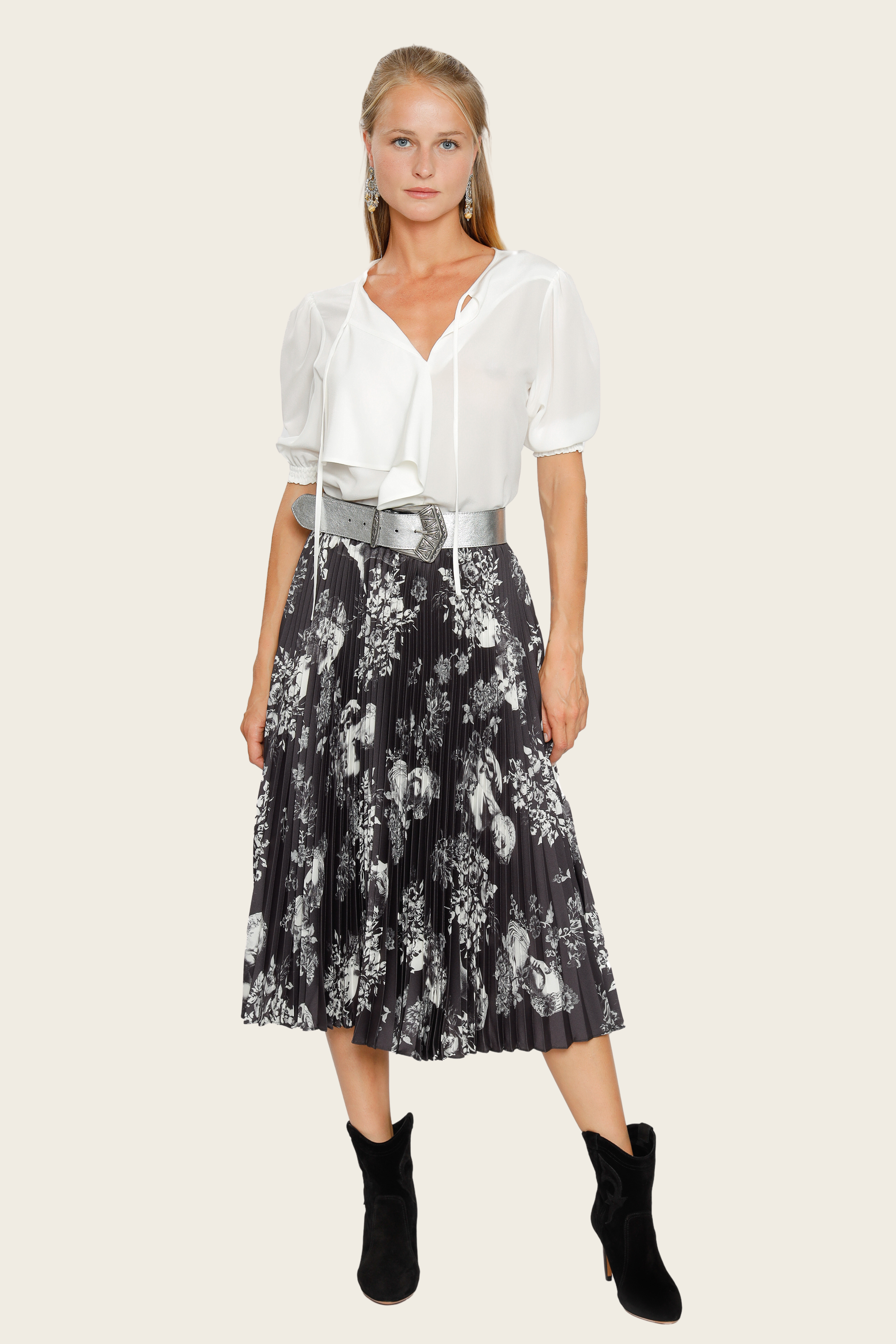 Cinto Prateado Embelezado - Etro