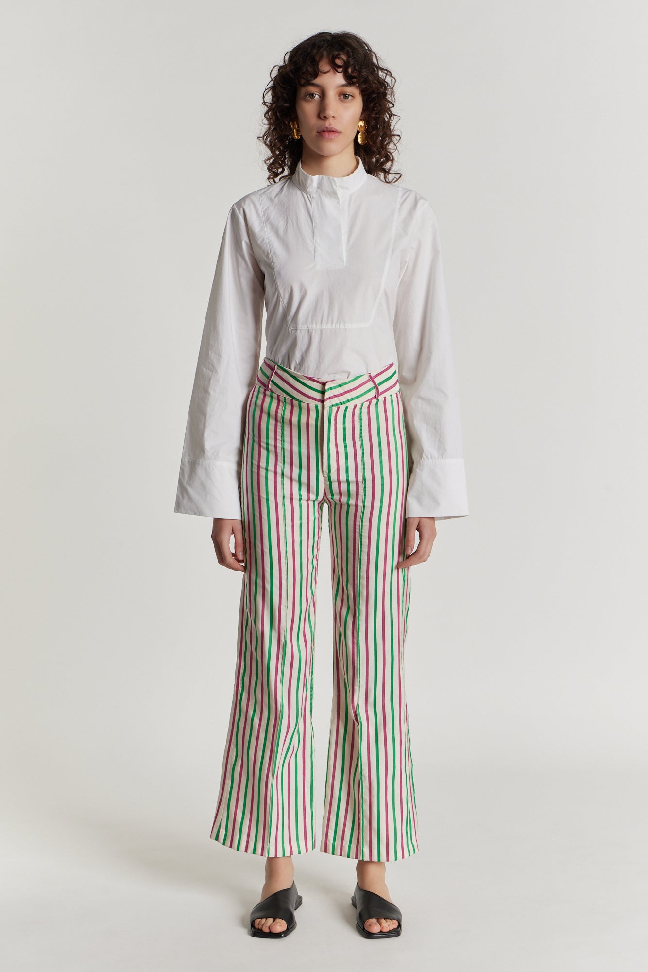 Yoshi ottoman stripes trousers - Destree
