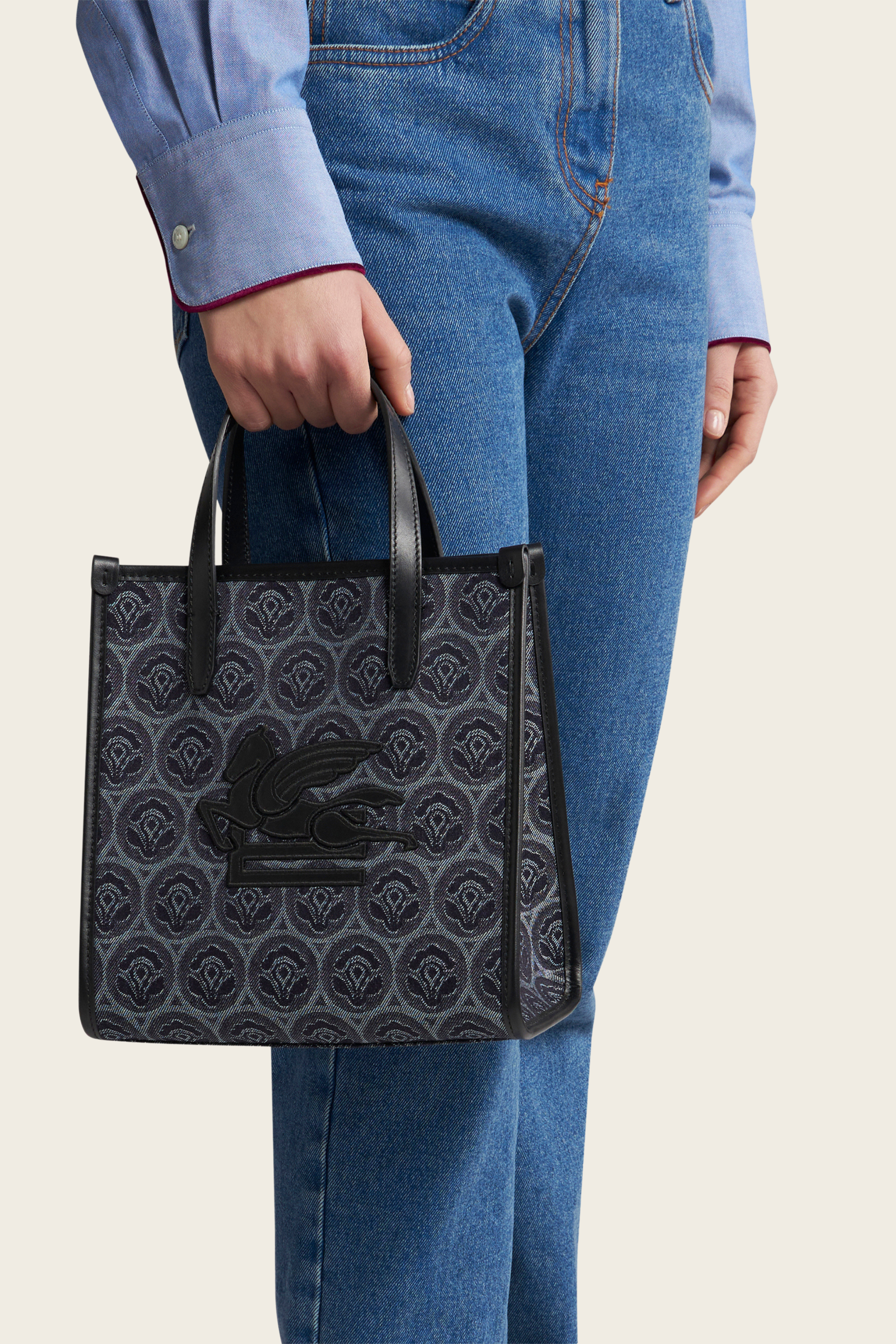 Mala Love Trotter em jacquard de ganga - Etro