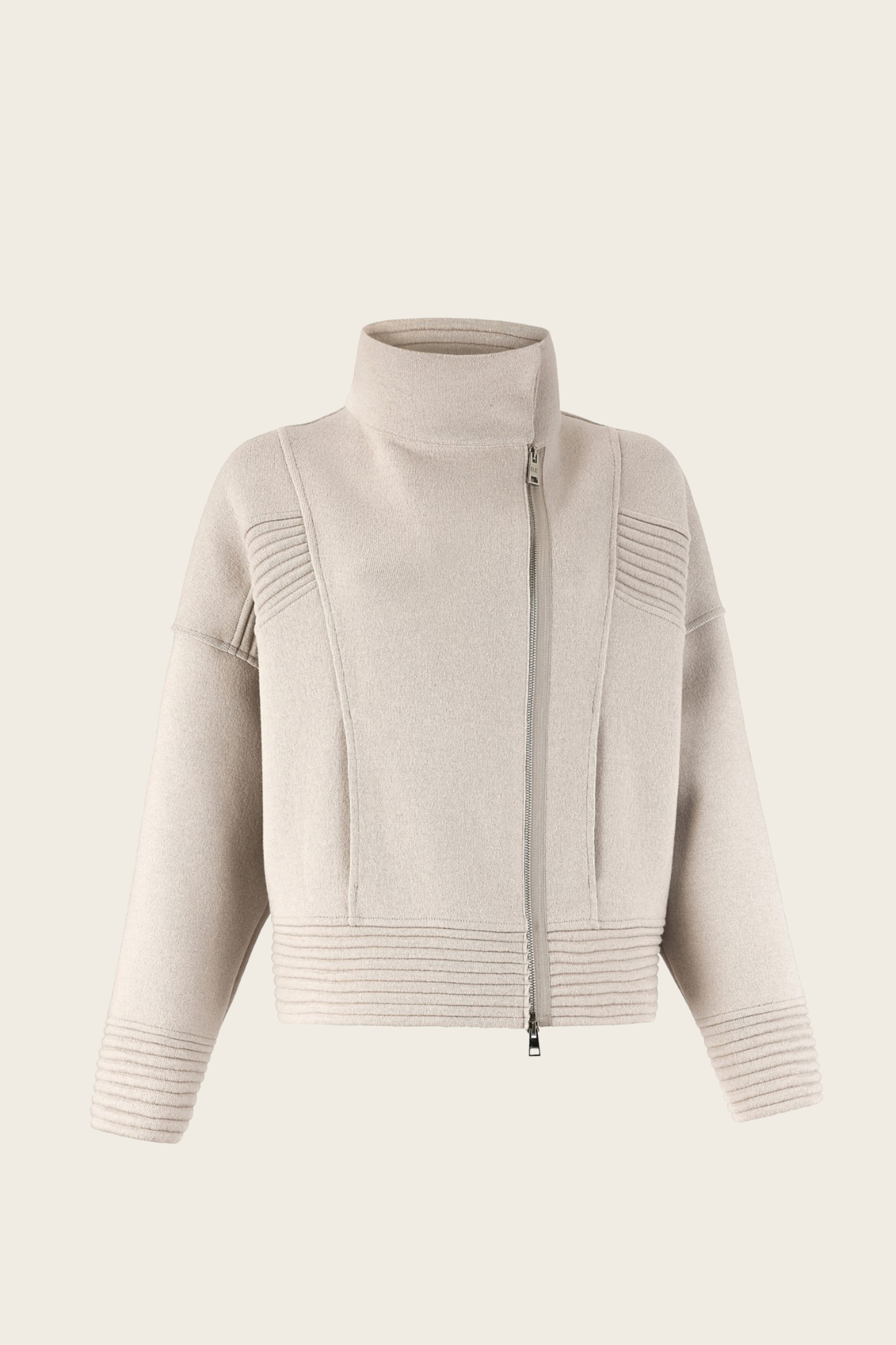 Knitted biker style jacket - D.Exterior