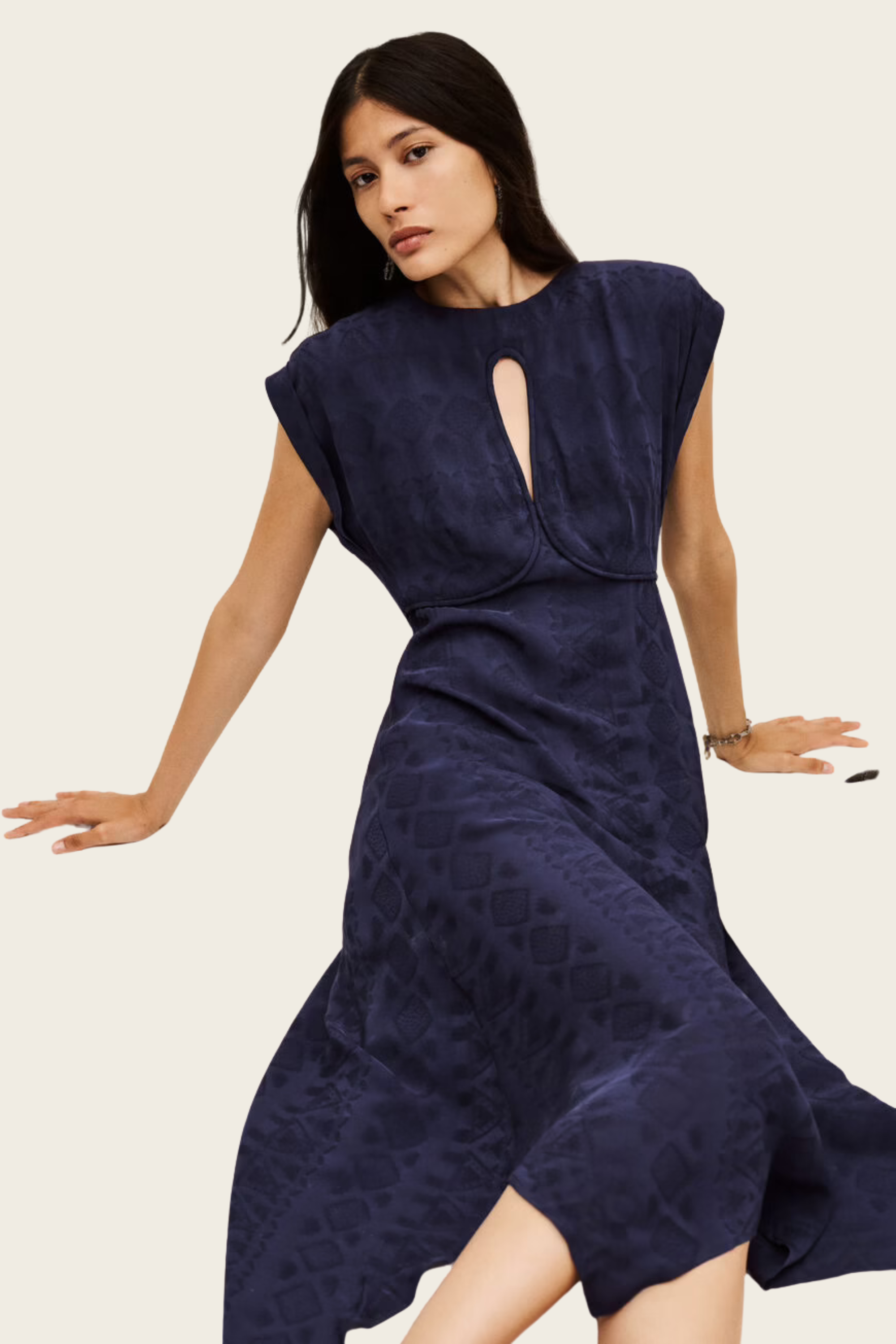 Inaia asymmetric midi dress - Ba&Sh