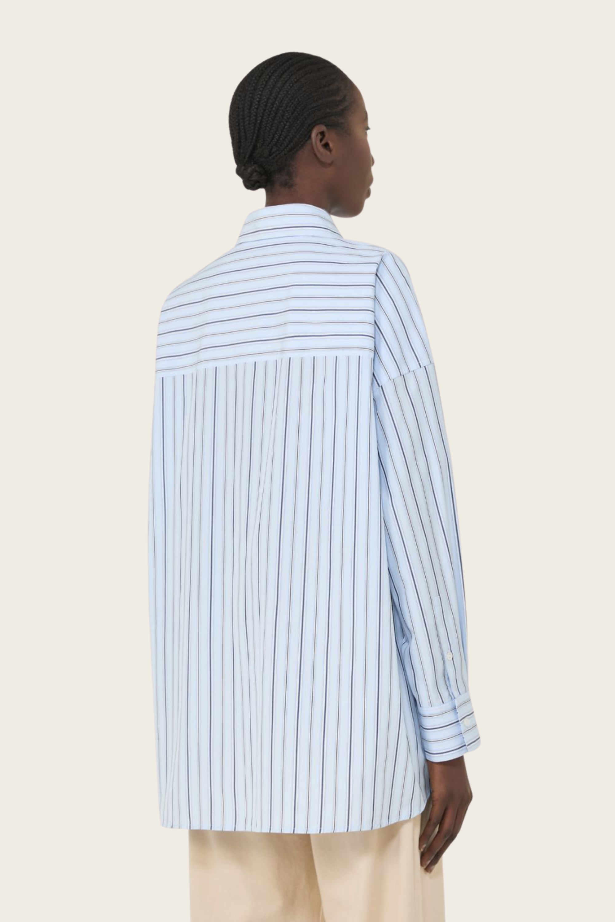 Oversized striped cotton shirt - MaxMara