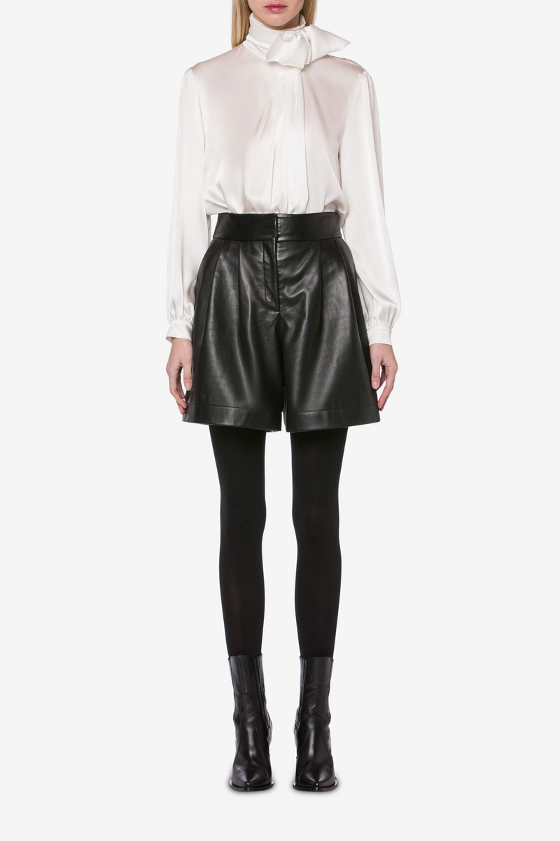 Satin Lavaliere Shirt - Alberta Ferretti