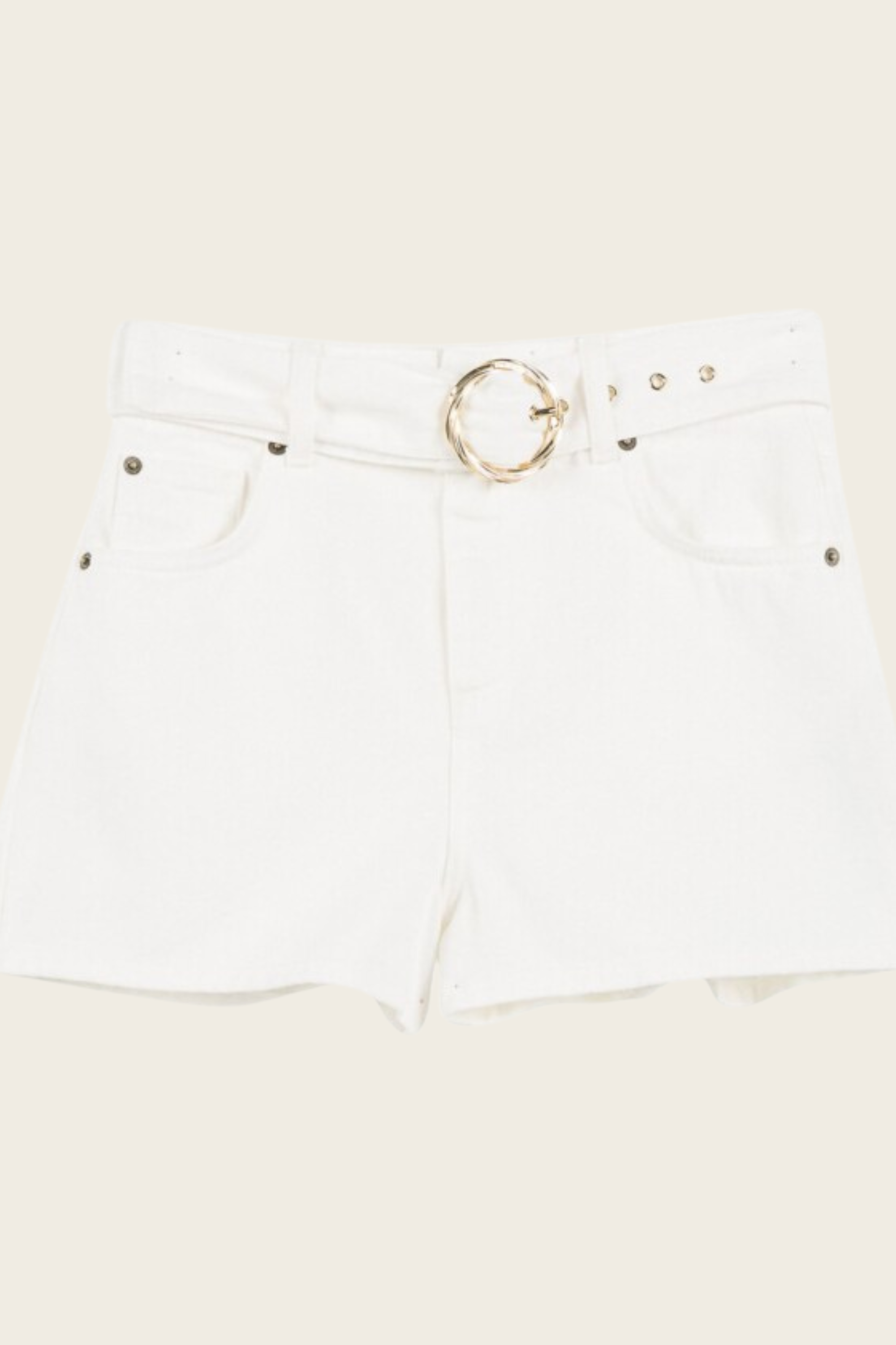 Belted Cotton Shorts - Twinset - ESPACE CANNELLE - New Arrivals - SS26