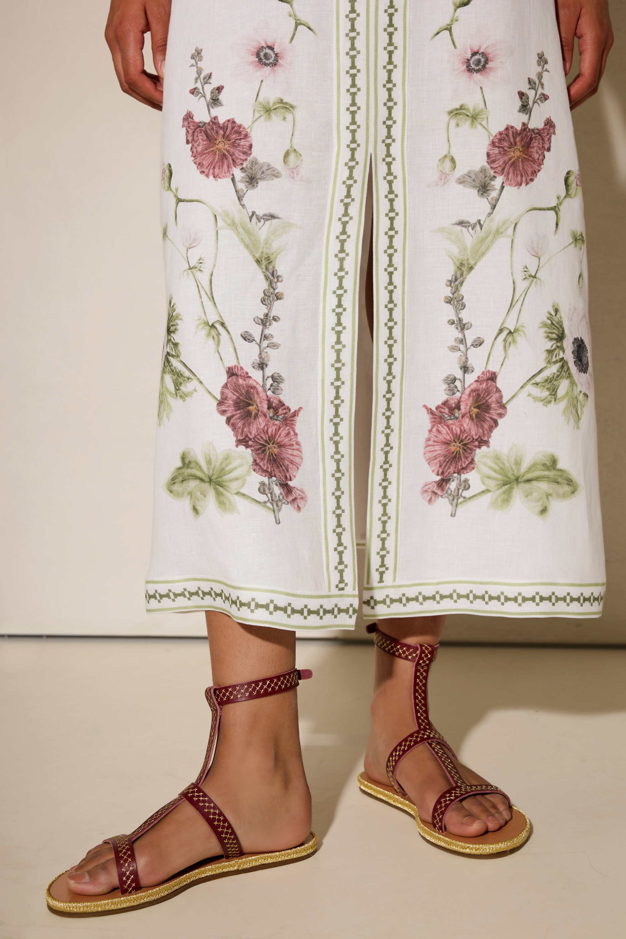 Wild Flowers Printed Long Sundress - Ancient Kallos