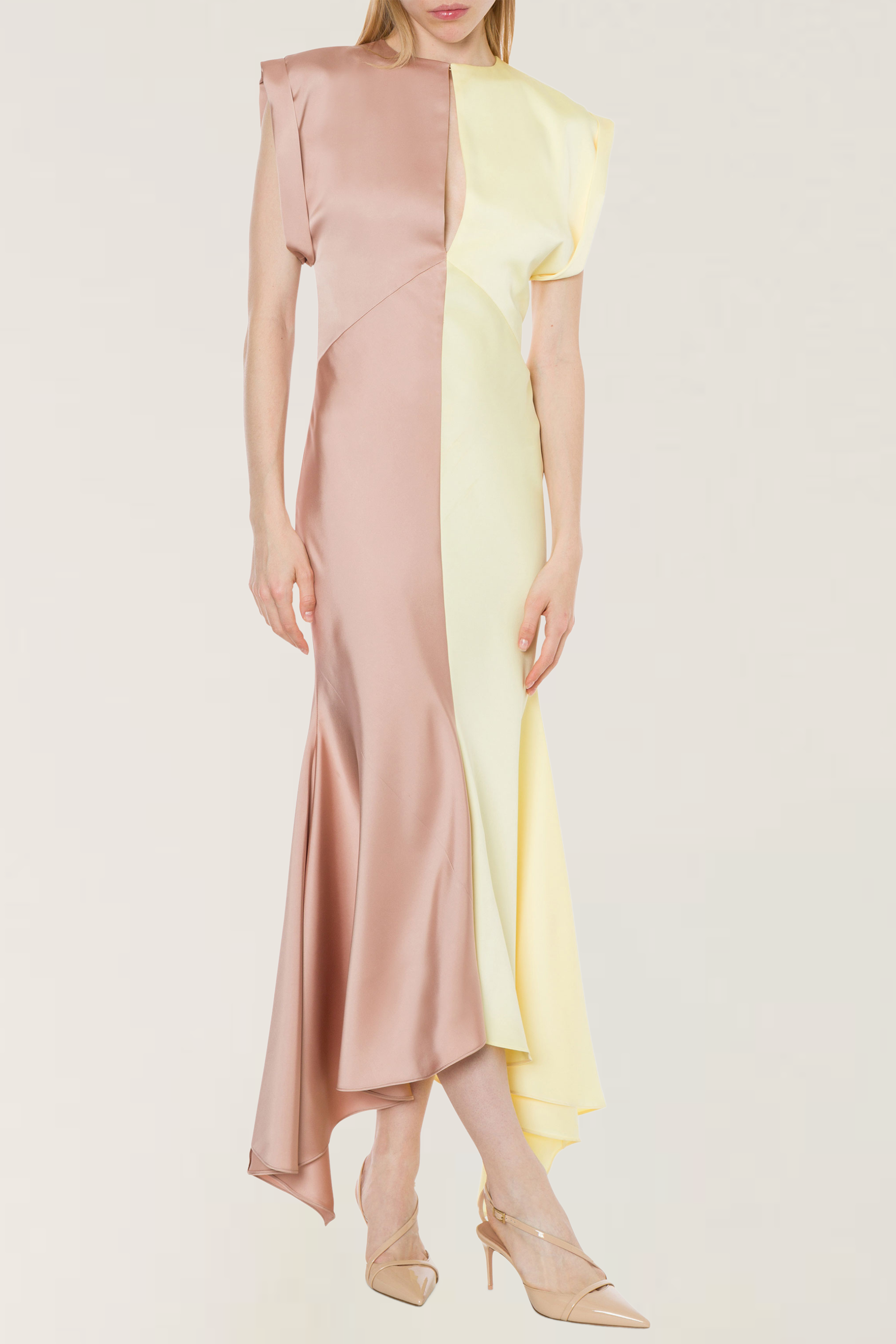 Bicolour satin dress - Philosophy