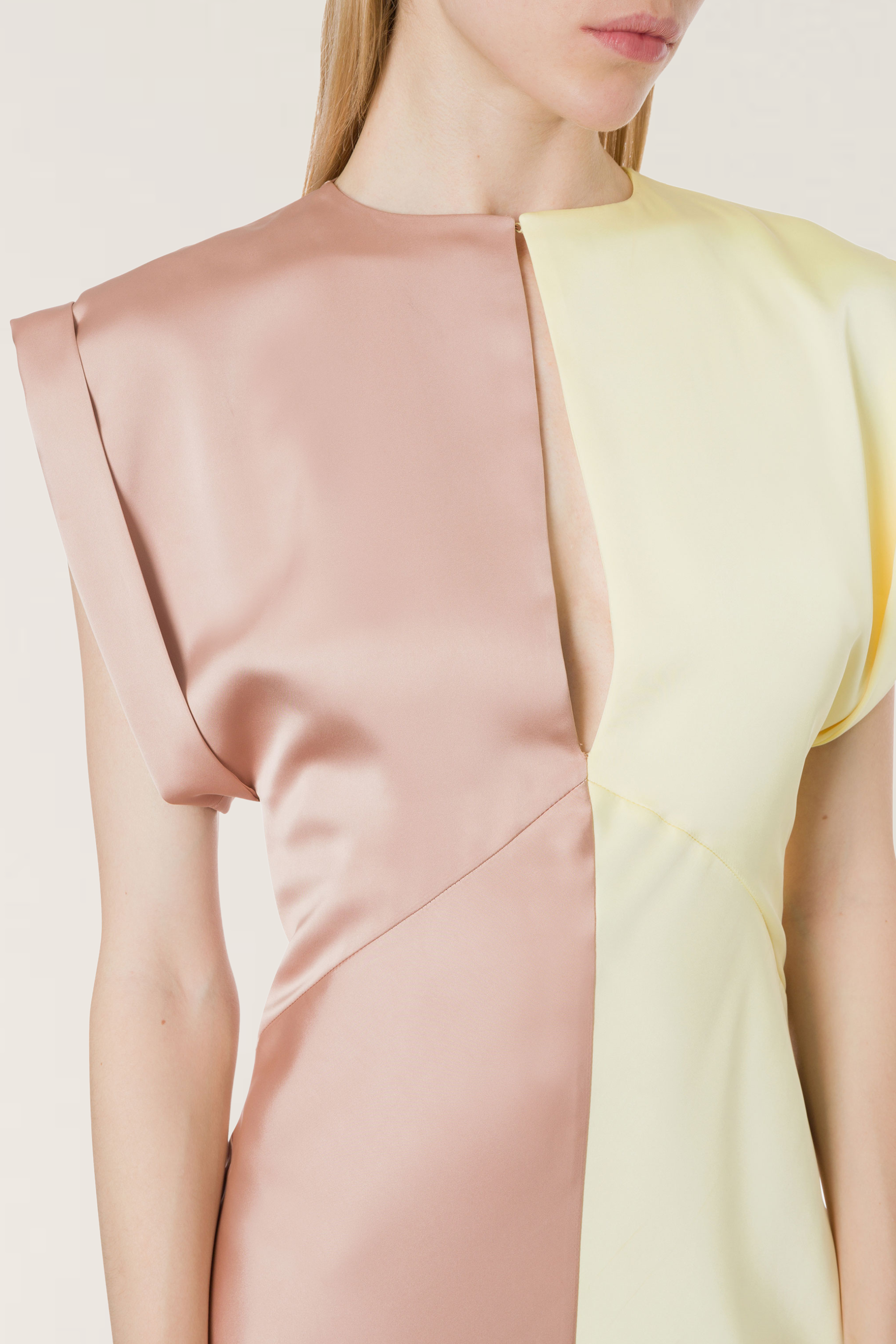 Bicolour satin dress - Philosophy