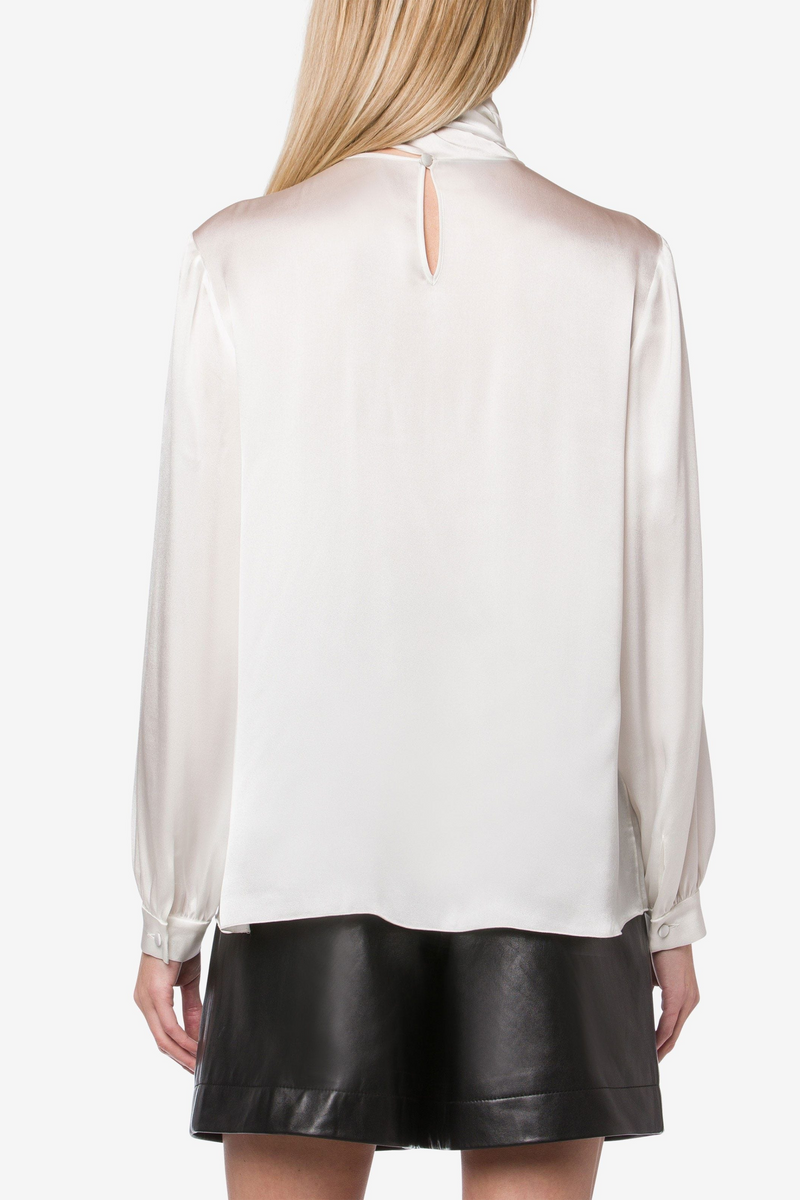 Satin Lavaliere Shirt - Alberta Ferretti