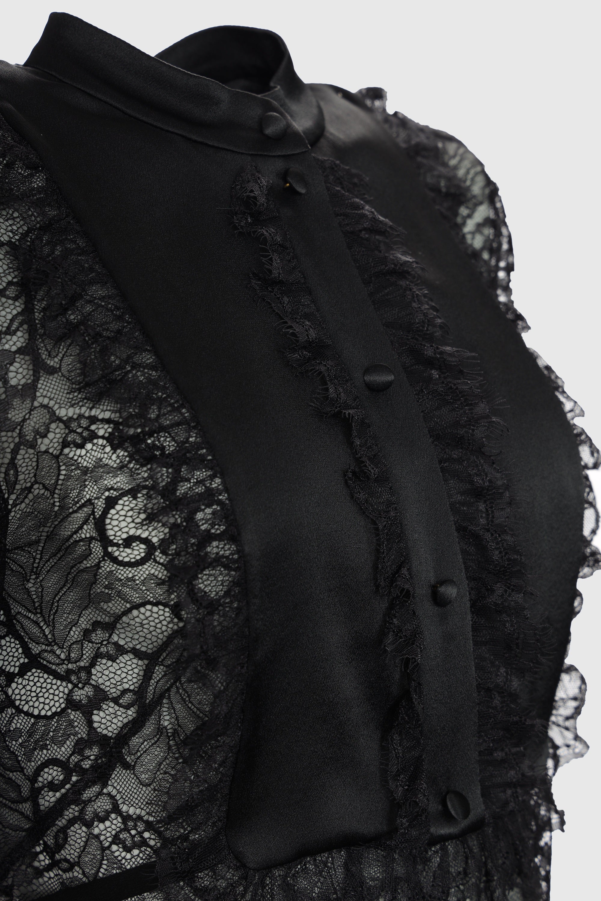 Sheer lace-detail shirt - Alberta Ferretti