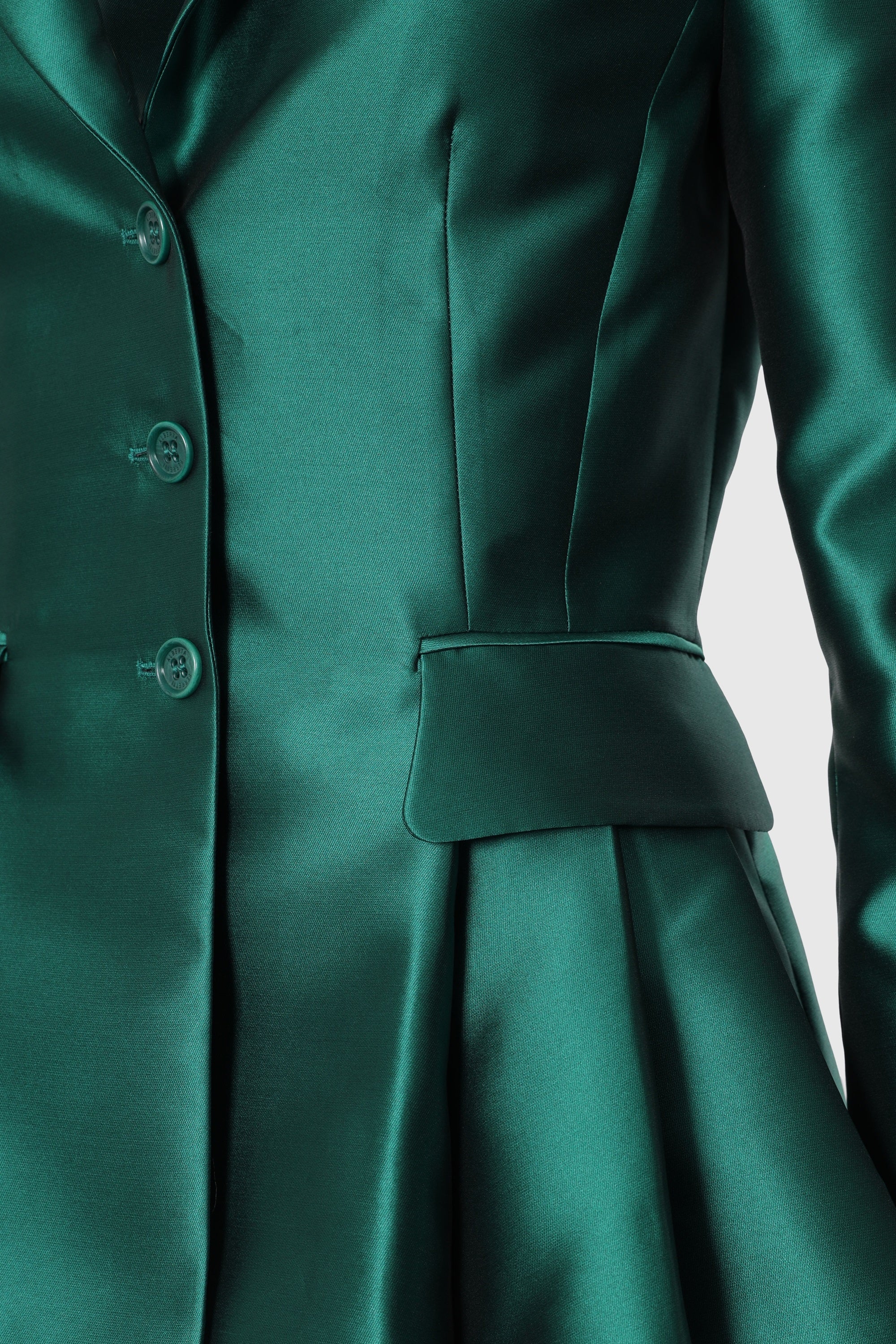 Mikado Jacket With Pleats - Alberta Ferretti
