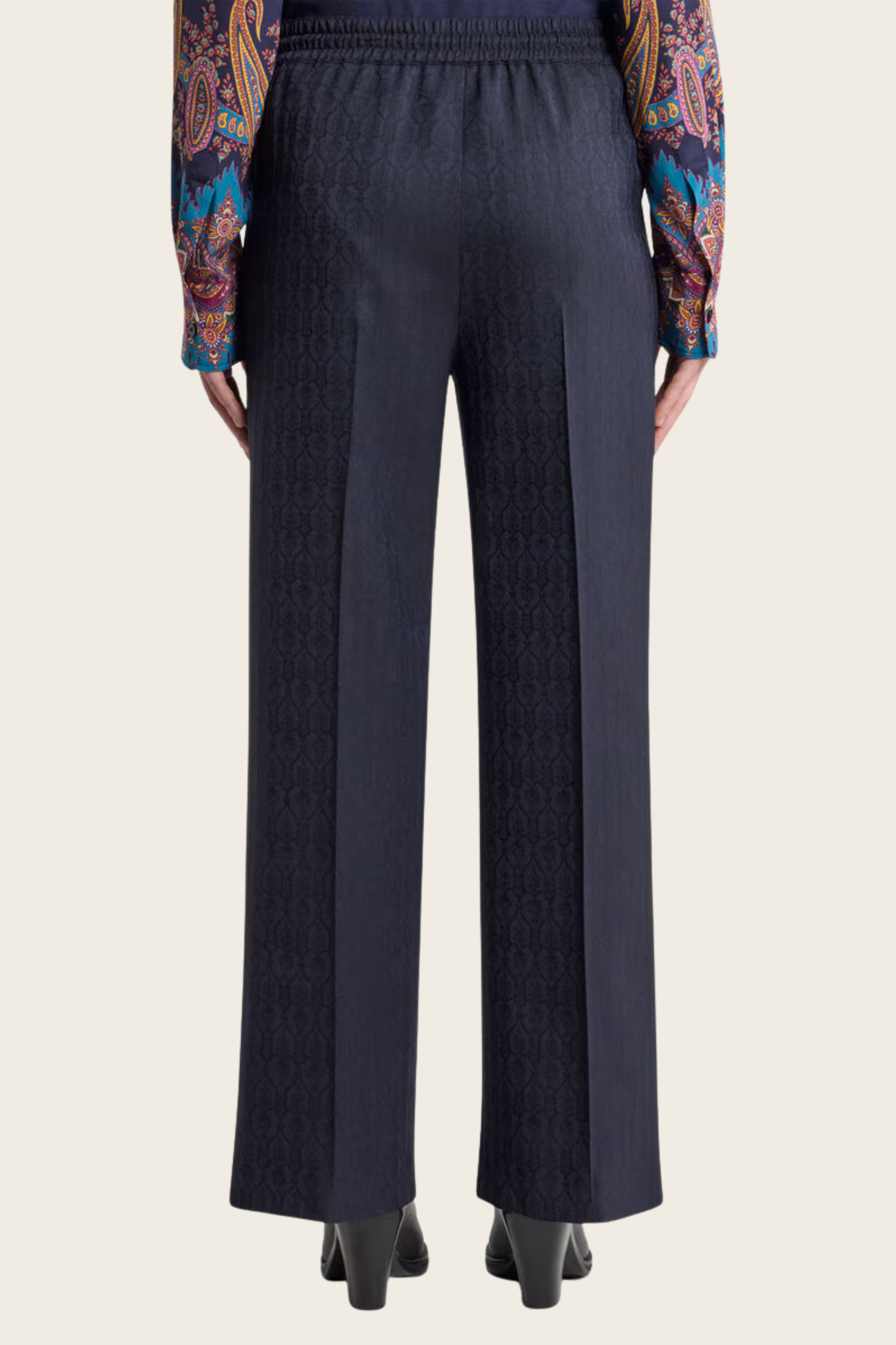 Wool Jacquard Jogging Trousers - Etro