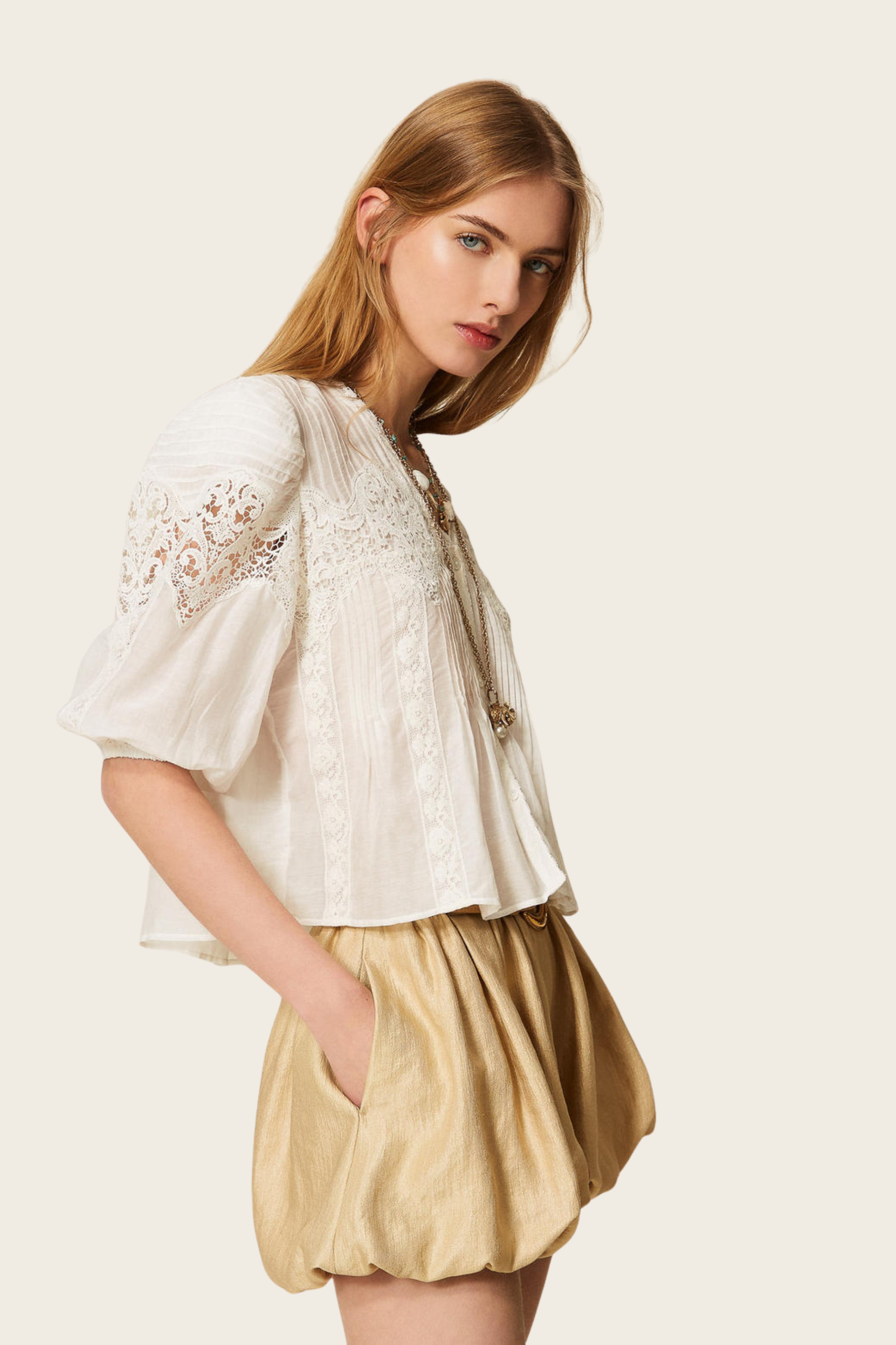 Silk Blend Muslin Shirt - Twinset