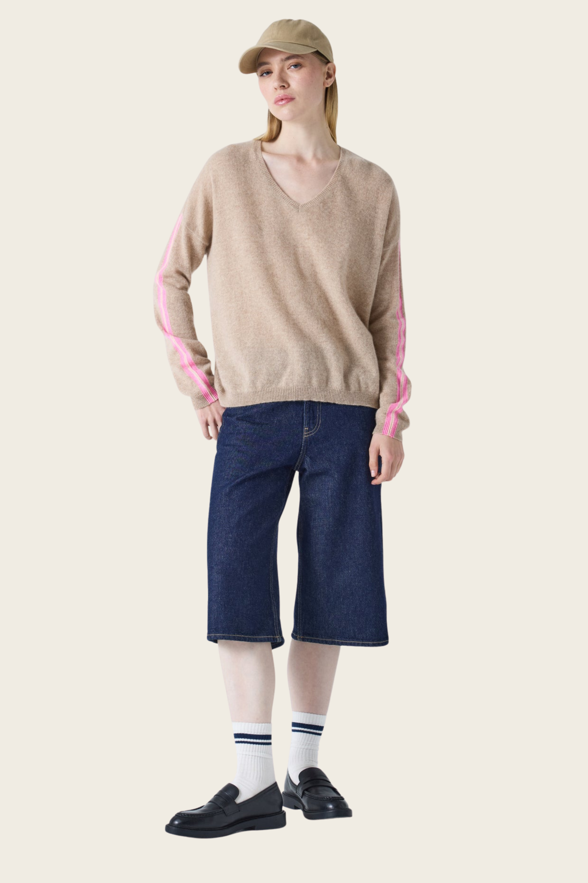 Sweater Alexia com Decote em V – Absolut Cashmere