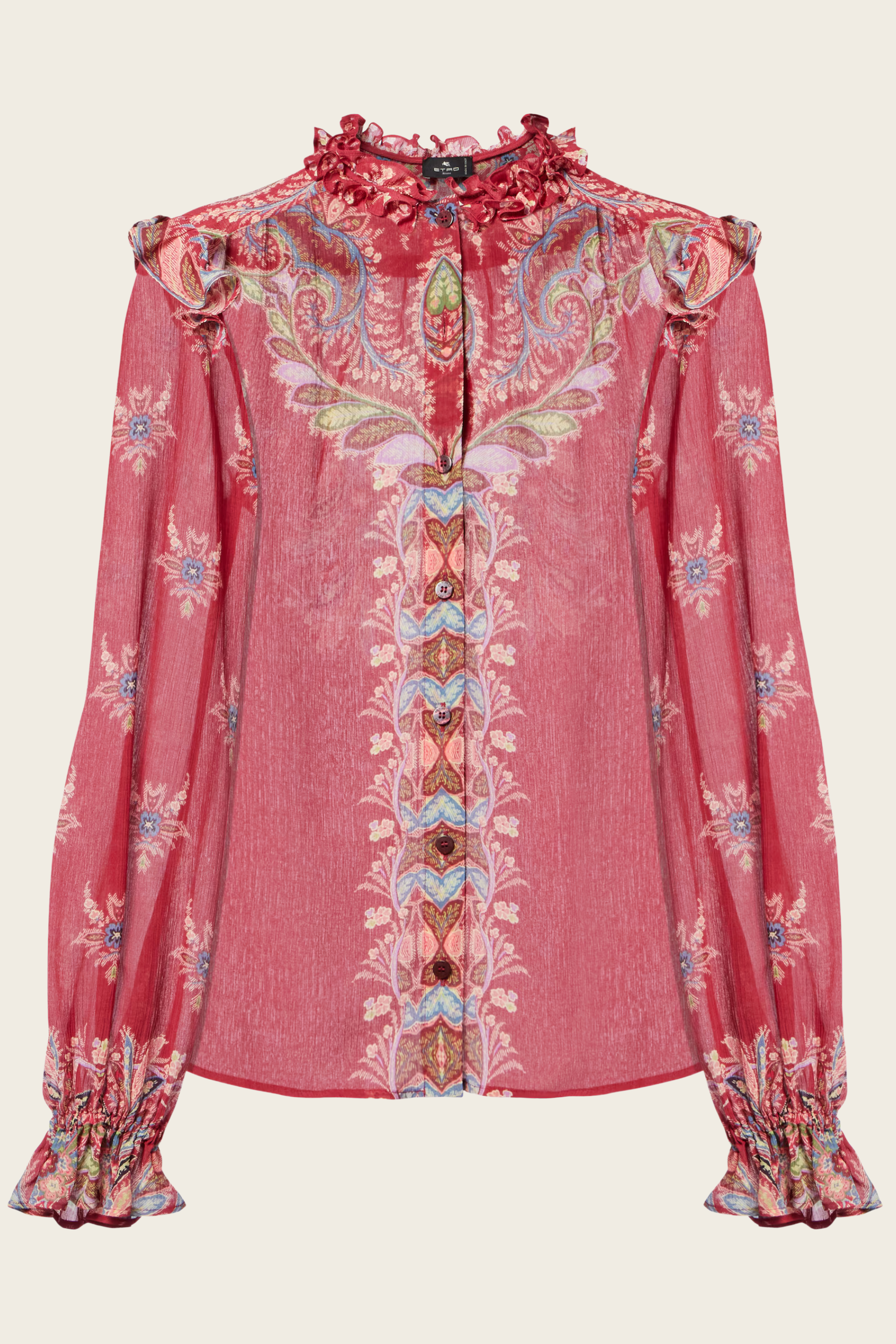 Printed crepon blouse - Etro
