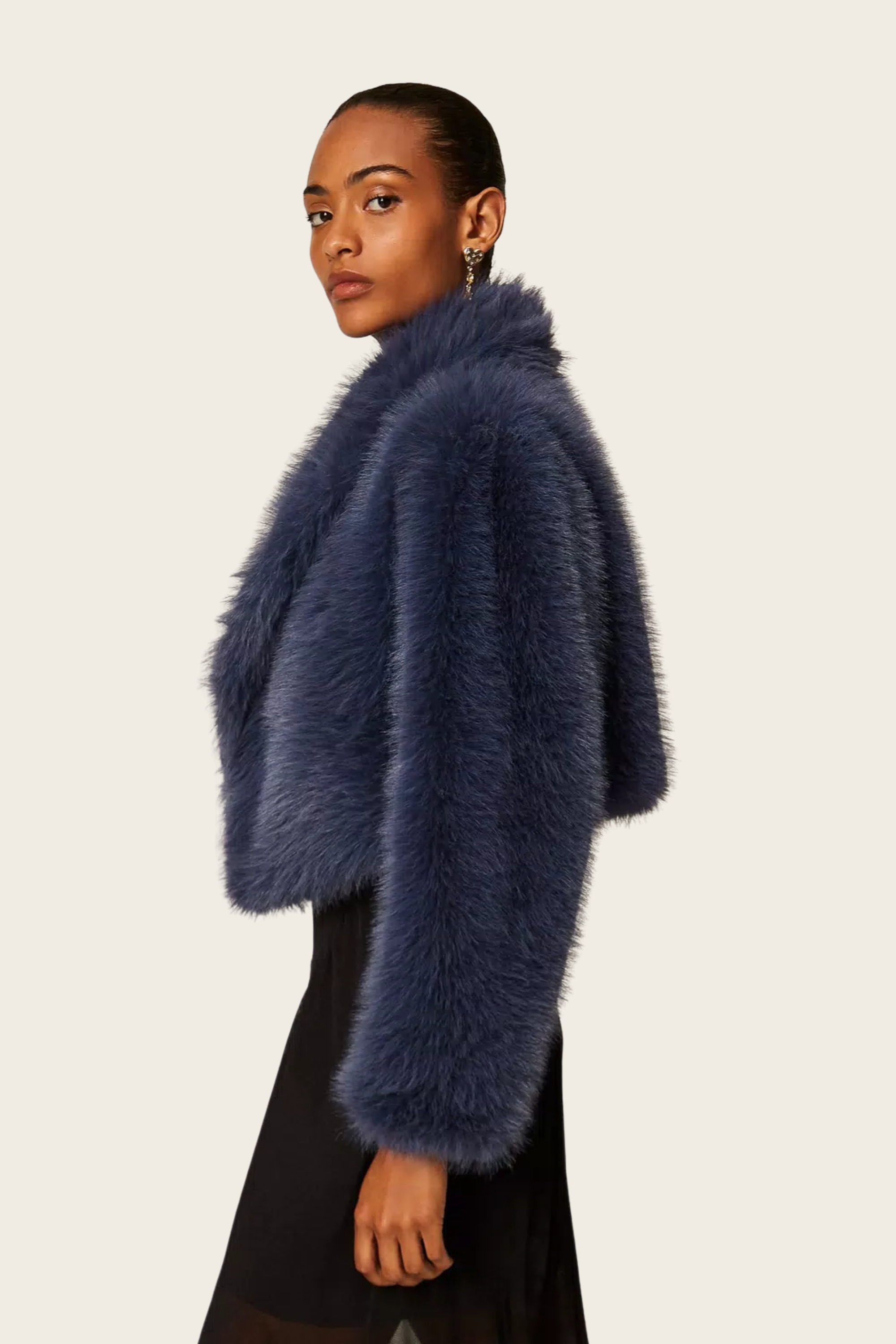 Short Faux Fur Jacket - Twinset