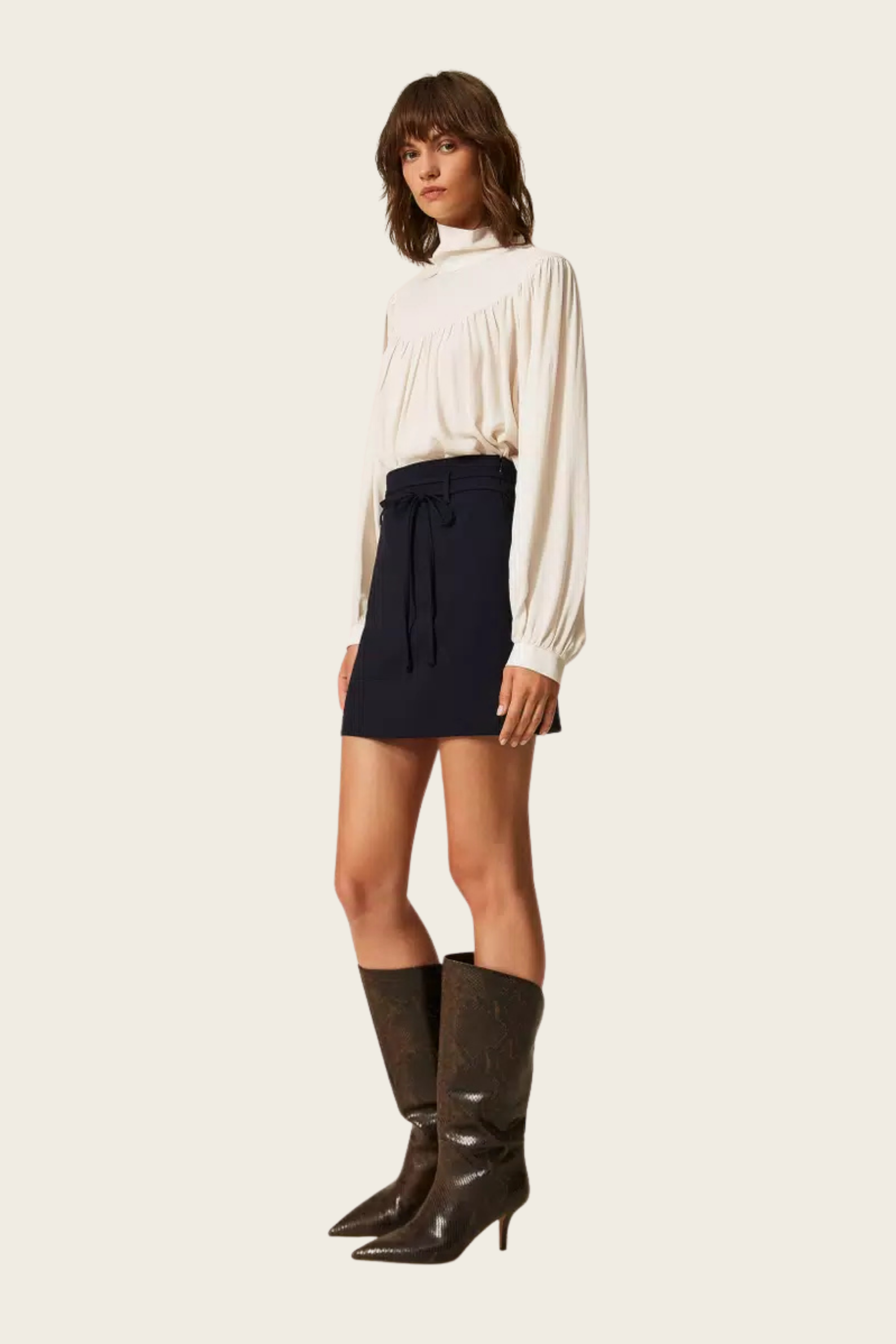 Miniskirt with belt - Twinset