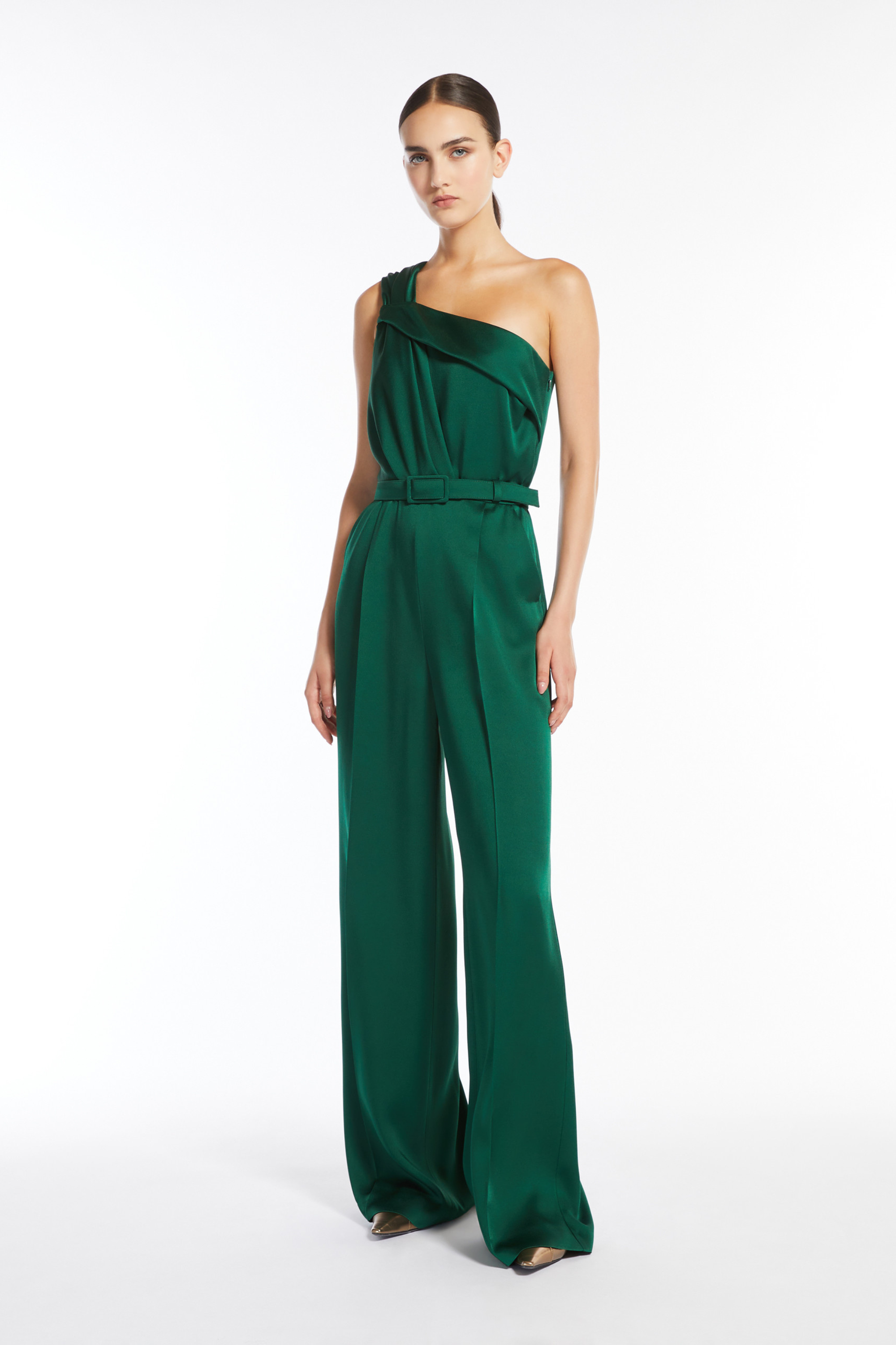 Gioire envers satin one-shoulder jumpsuit - Max Mara