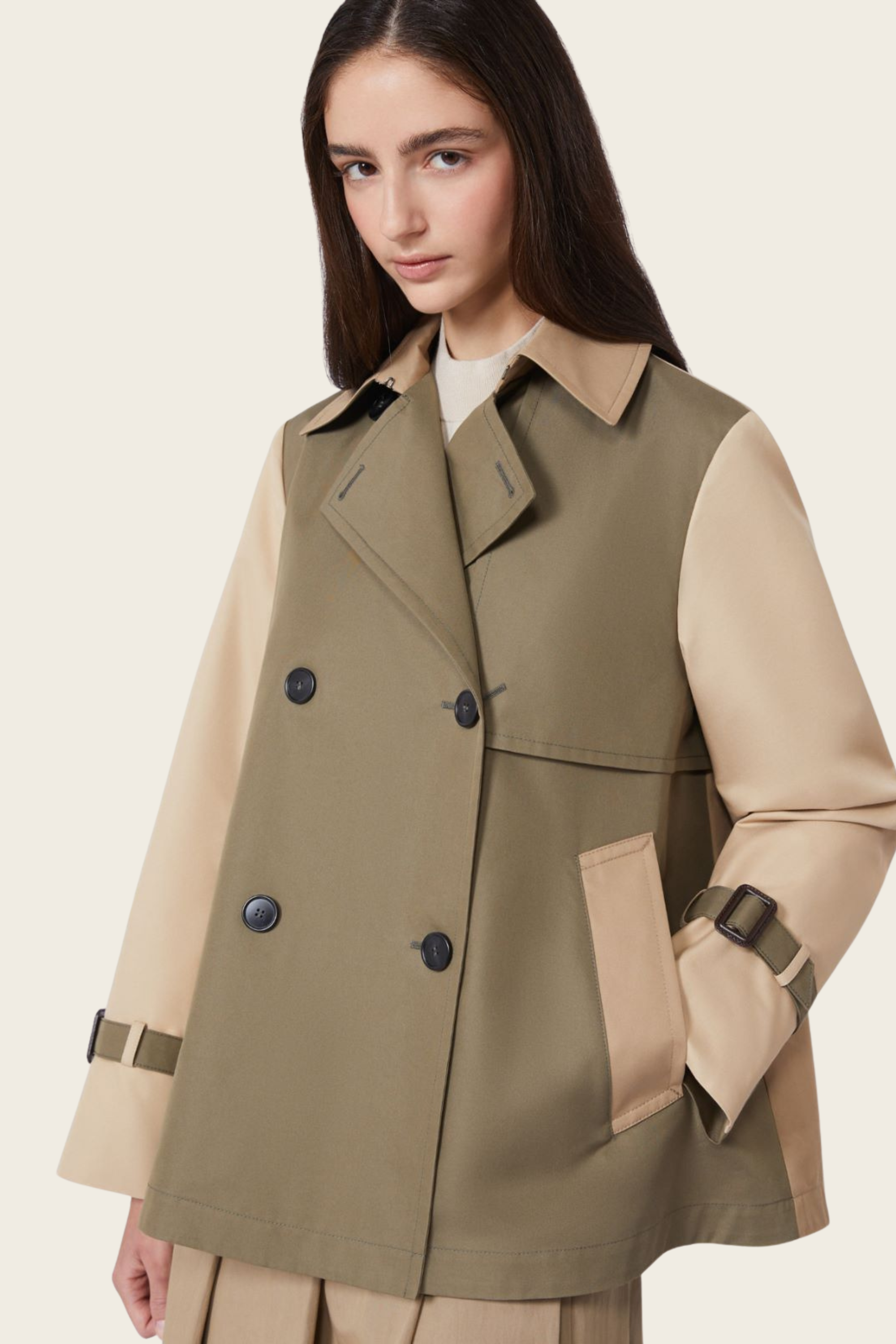 Cropped Trench Coat - MaxMara - ESPACE CANNELLE