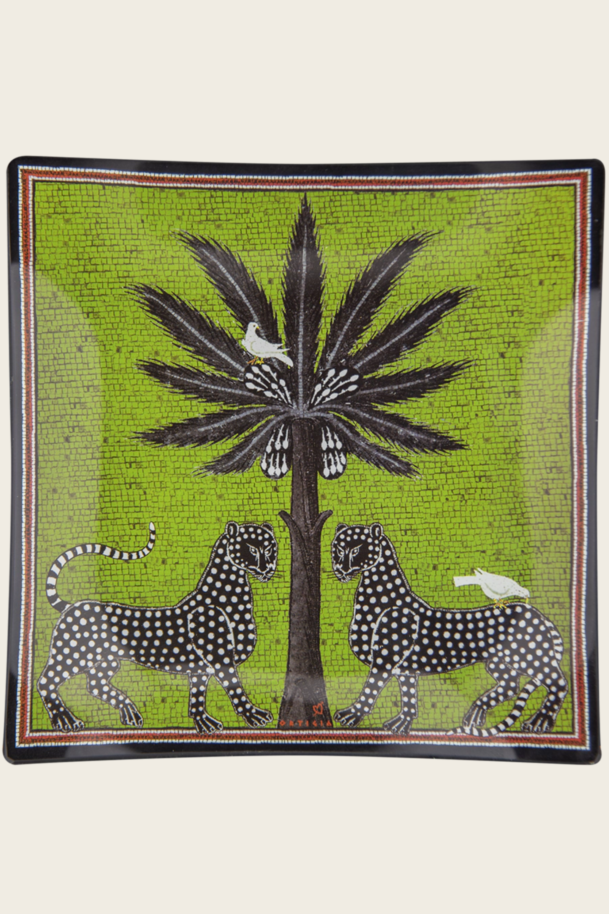 Prato de Vidro Mosaico 25 × 25 cm – Ortigia Sicilia