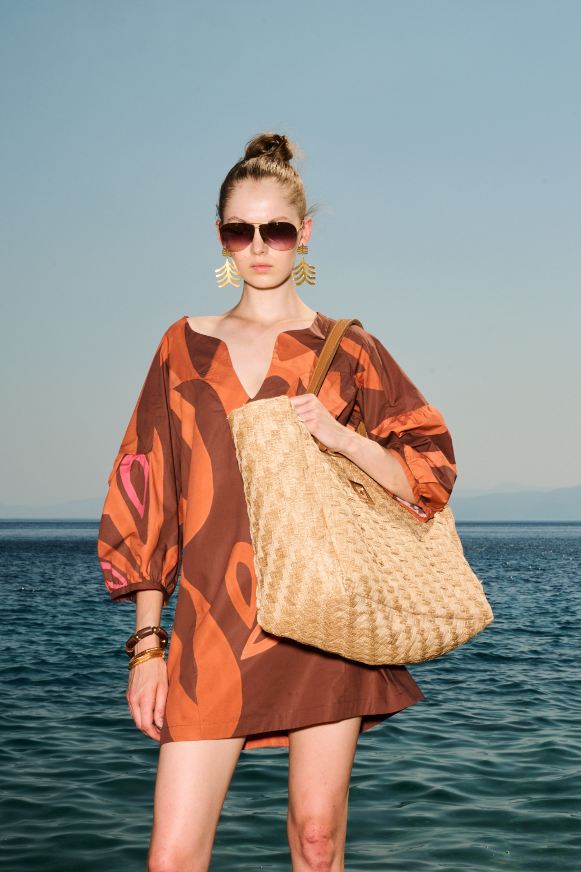 Printed Mini Dress - Themisz