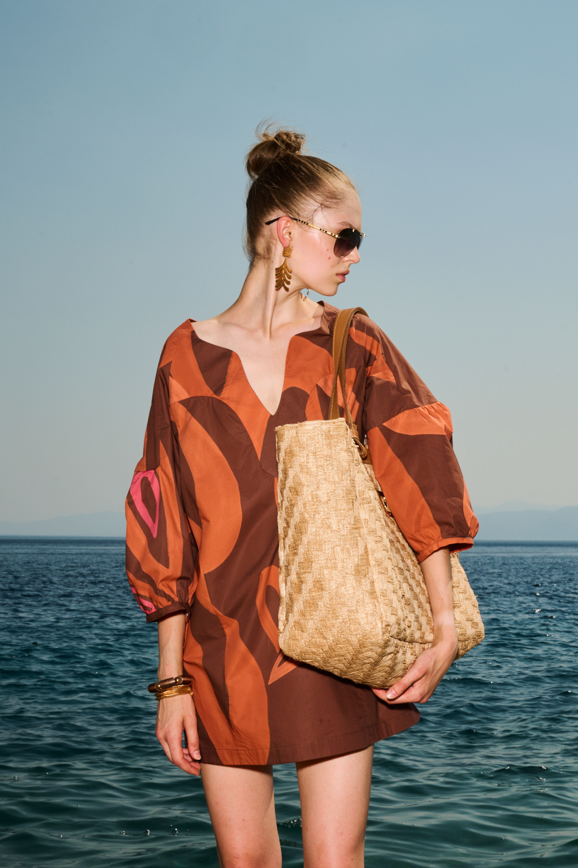 Printed Mini Dress - Themisz