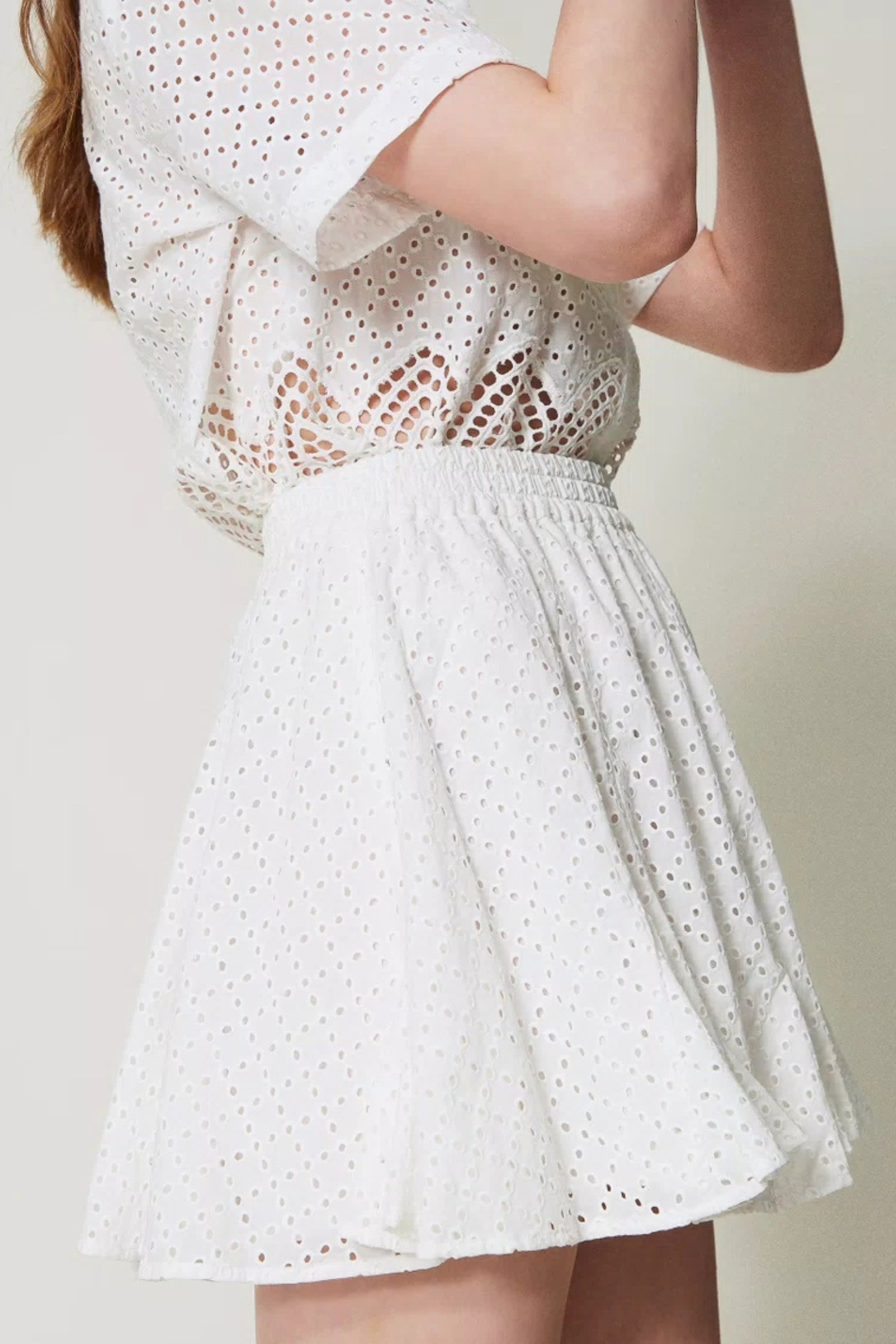 Broderie Anglaise Miniskirt - Twinset