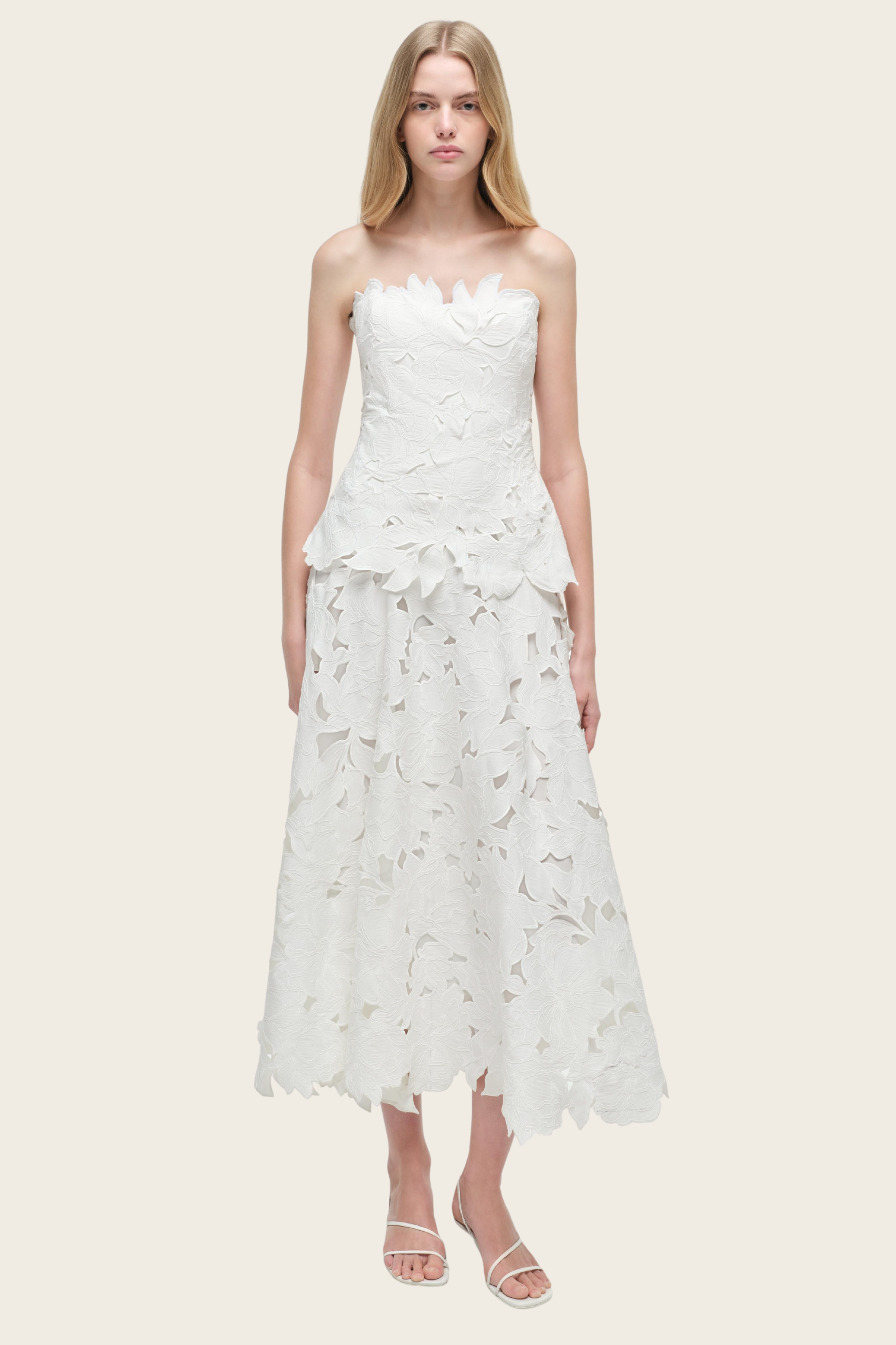 Audrey Embroidered Midi Dress - Simkhai