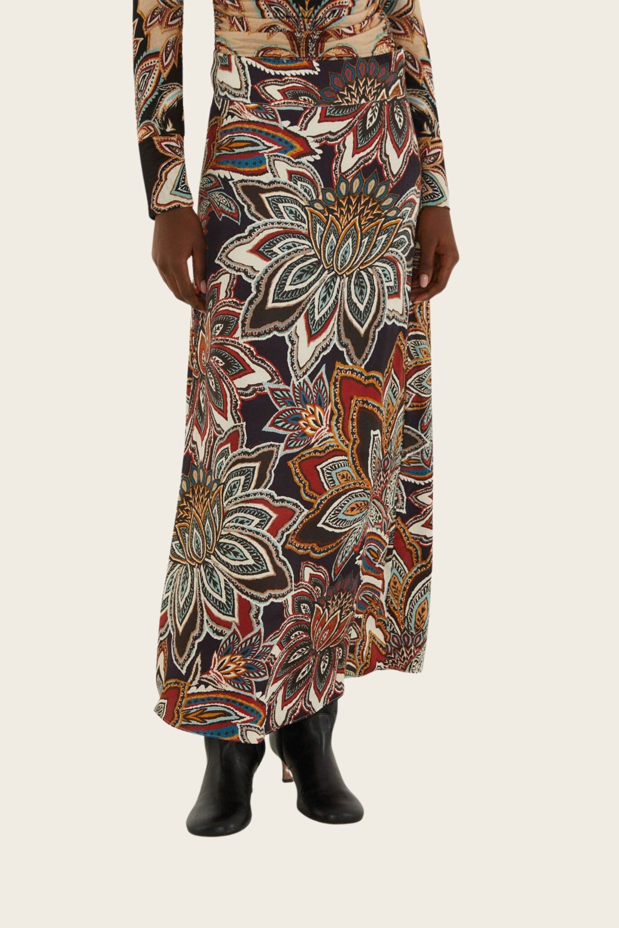 Tapestry Flowers Maxi Skirt - Farm Rio