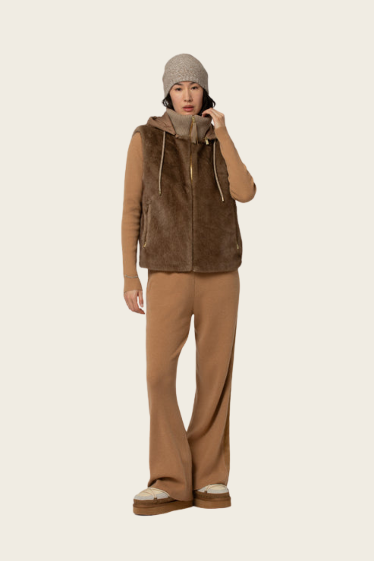 Faux-Fur Puffer Vest - Max&Moi