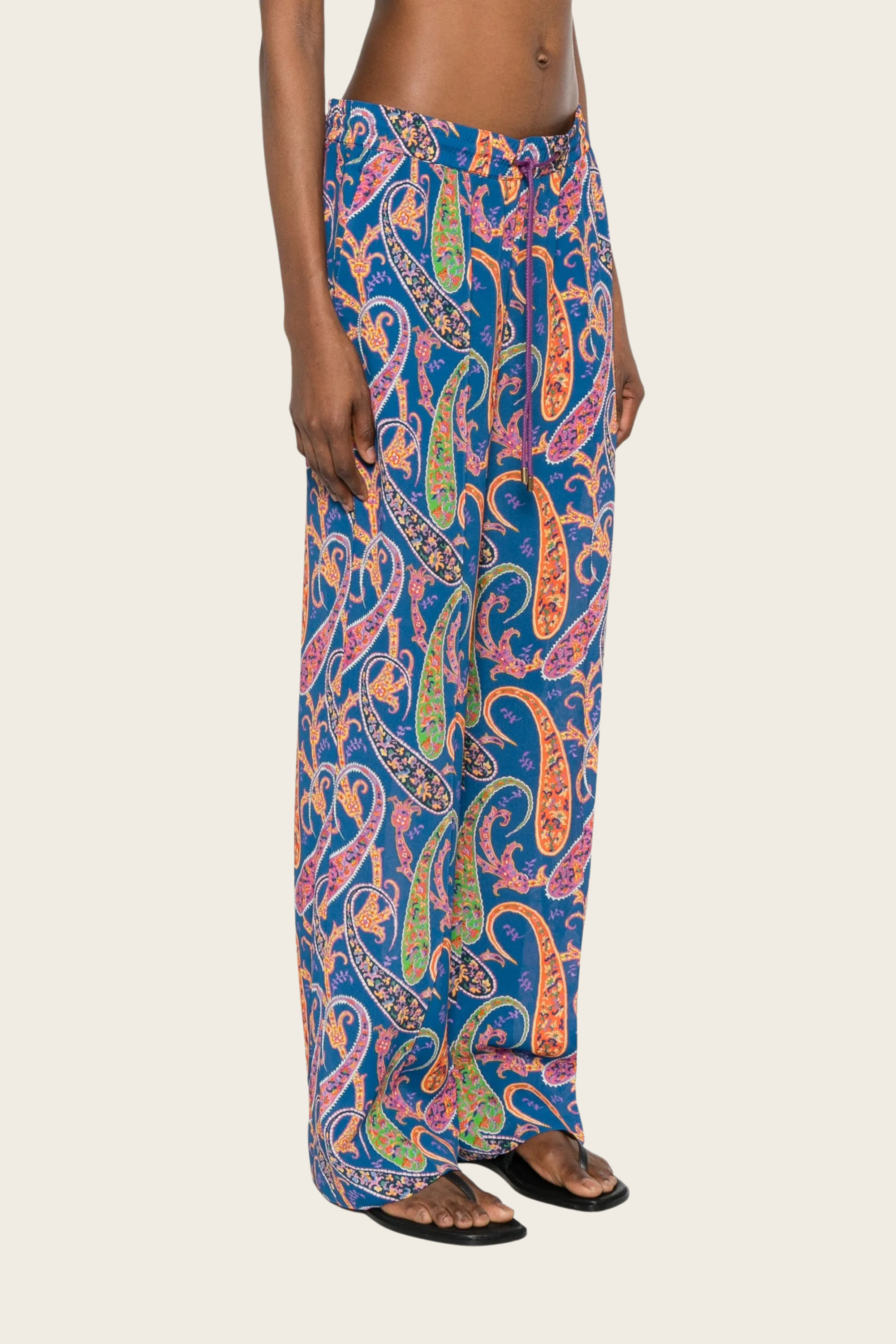 Paisley Print Palazzo Trousers - Etro